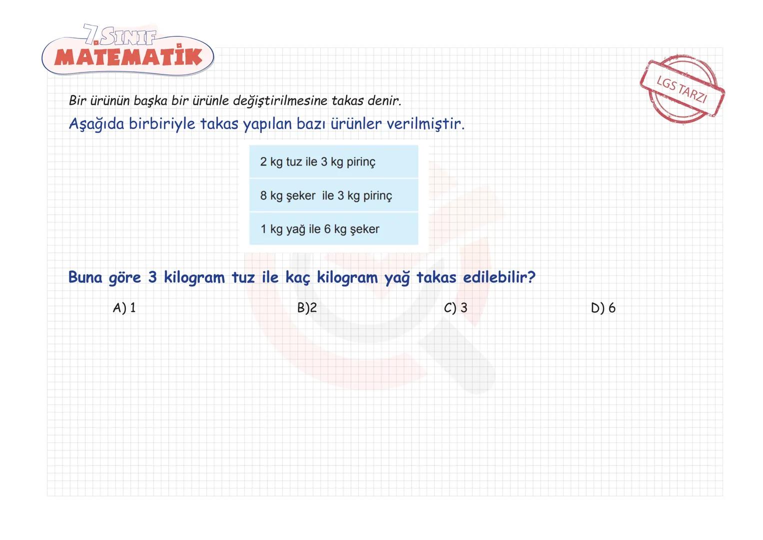 # 7. SINIF
# MATEMATİK
# ORAN-ORANTI VE YÜZDELER
* Oran - Orantı
* Doğru Orantı - Ters Orantı
* Yüzde Hesaplamaları 7. SINIF
MATEMAT