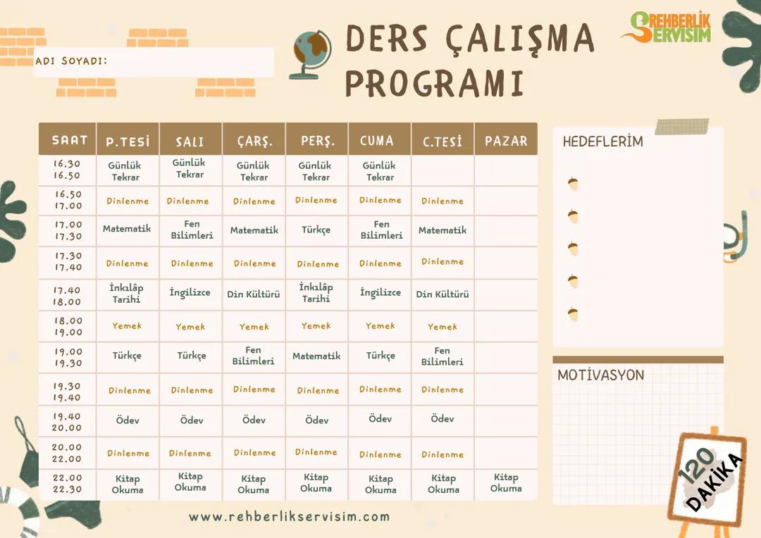 Ders programı