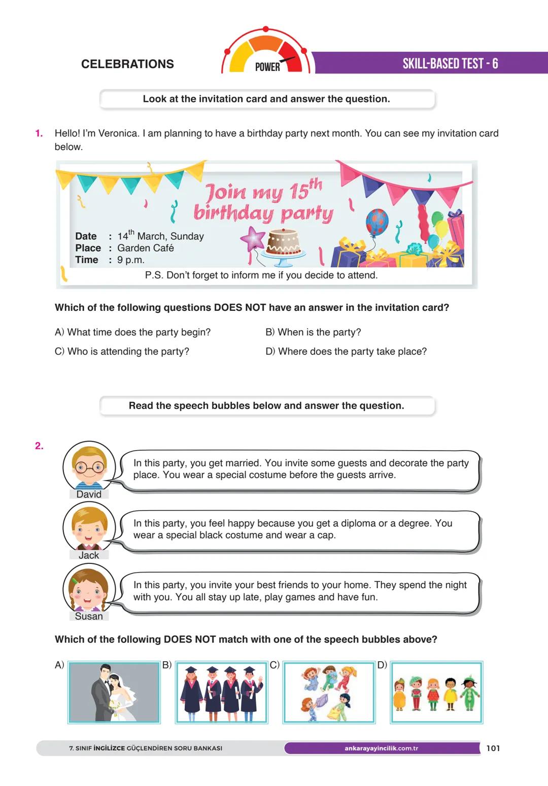 --- OCR Start ---
BECERİ TEMELLİ SORULAR
MEB
DİKKATE ALINMIŞTIR
SINIF
YENİ NESİL SORULARLA
GÜÇLENDİREN
SORU BANKASI
İNGİLİZCE
FEN LİSELERİ V