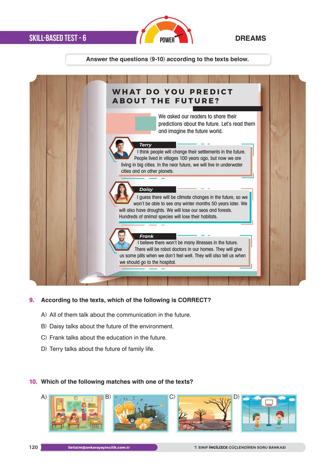 --- OCR Start ---
BECERİ TEMELLİ SORULAR
MEB
DİKKATE ALINMIŞTIR
SINIF
YENİ NESİL SORULARLA
GÜÇLENDİREN
SORU BANKASI
İNGİLİZCE
FEN LİSELERİ V