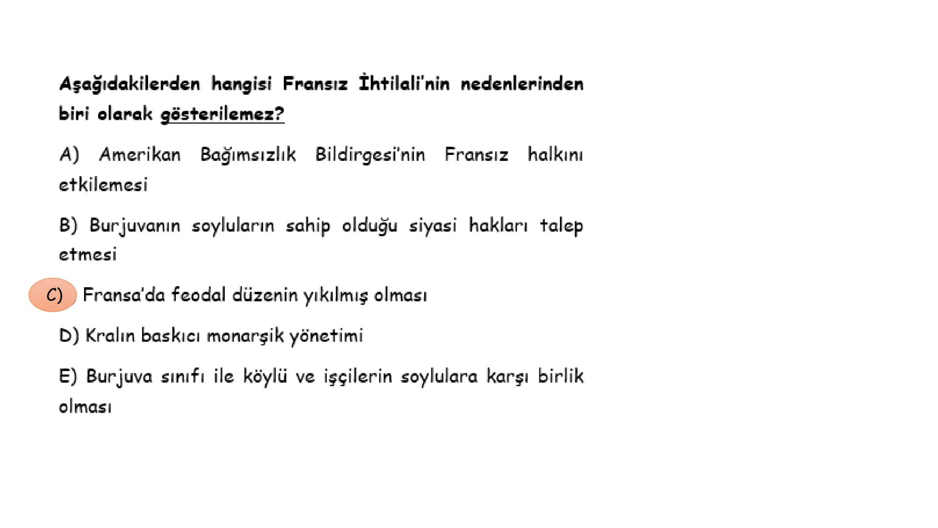 # XVI. ÜNİTE: DEVRİMLER ÇAĞINDA DEĞİŞEN
DEVLET - TOPLUM İLİŞKİLERİ # İhtilaller Çağı
1789 Fransız İhtilali
## İhtilalin Sebepleri
- Monar