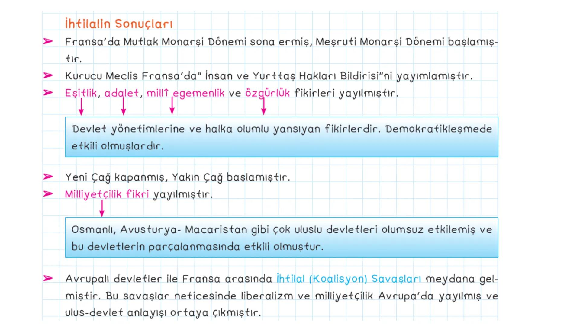 # XVI. ÜNİTE: DEVRİMLER ÇAĞINDA DEĞİŞEN
DEVLET - TOPLUM İLİŞKİLERİ # İhtilaller Çağı
1789 Fransız İhtilali
## İhtilalin Sebepleri
- Monar