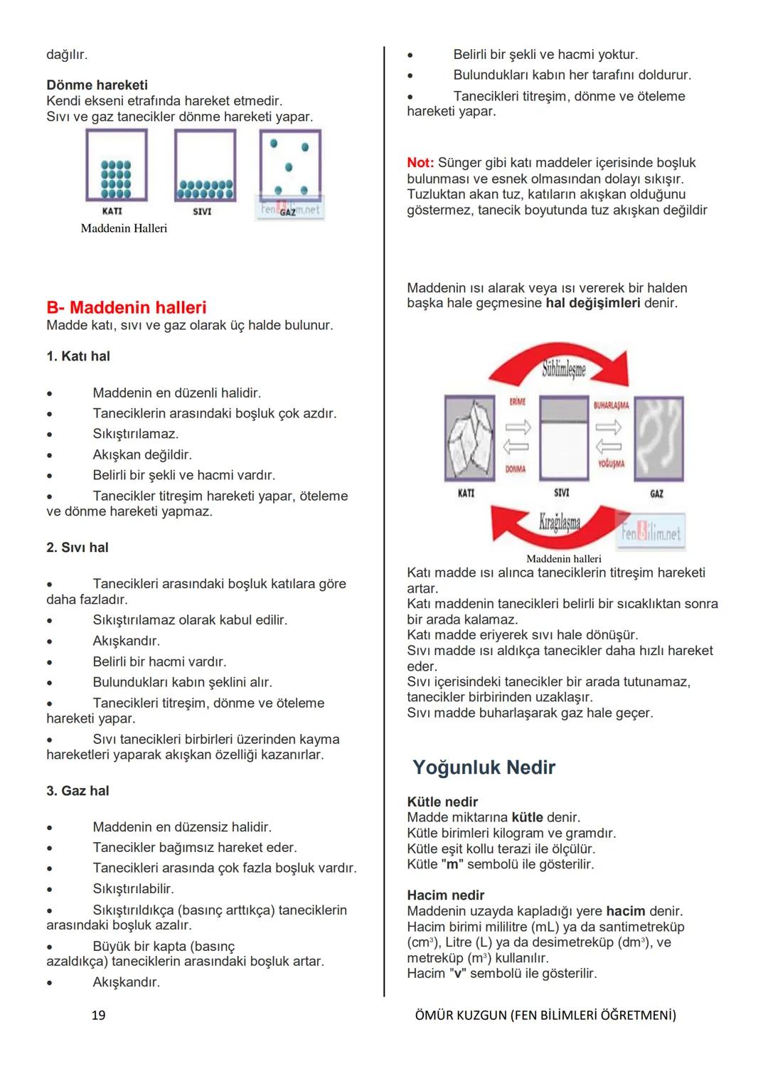 TC
MELİKGAZİ KAYMAKAMLIĞI
BELSİN MELİKGAZİ BELEDİYESİ İMAM
HATİP ORTAOKULU
6. SINIF
FEN BİLİMLERİ DERSİ
KONU ANLATIMLI KİTAP
HAZIRLAYAN
ÖM