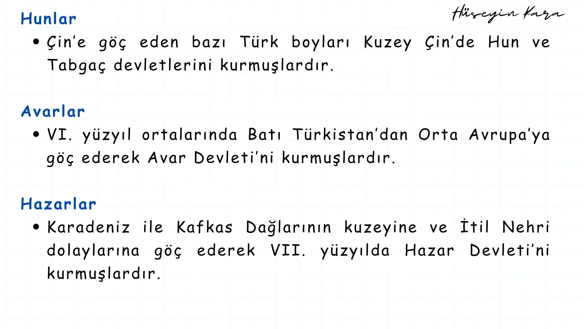 Hüseyin Kara - 2025
2025 MARİF MODELİ – 9. SINIF 3. ÜNİTE 1. BÖLÜM
TAR.9.3.1. Orta Çağ'da yaşanan kitlesel göçlerin Avrupa ve
Asya'da oluştu