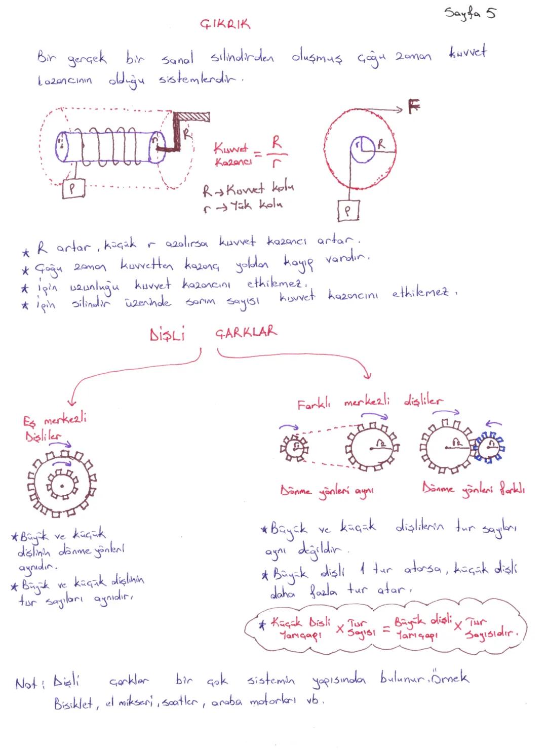 5. UNITE (Basit Makineler)
Basit makinelerin genel özellikleri;
* Bütün basit makineler iş yapma kolaylığı sağlakı
Sayfa 1
* Bosit makinele