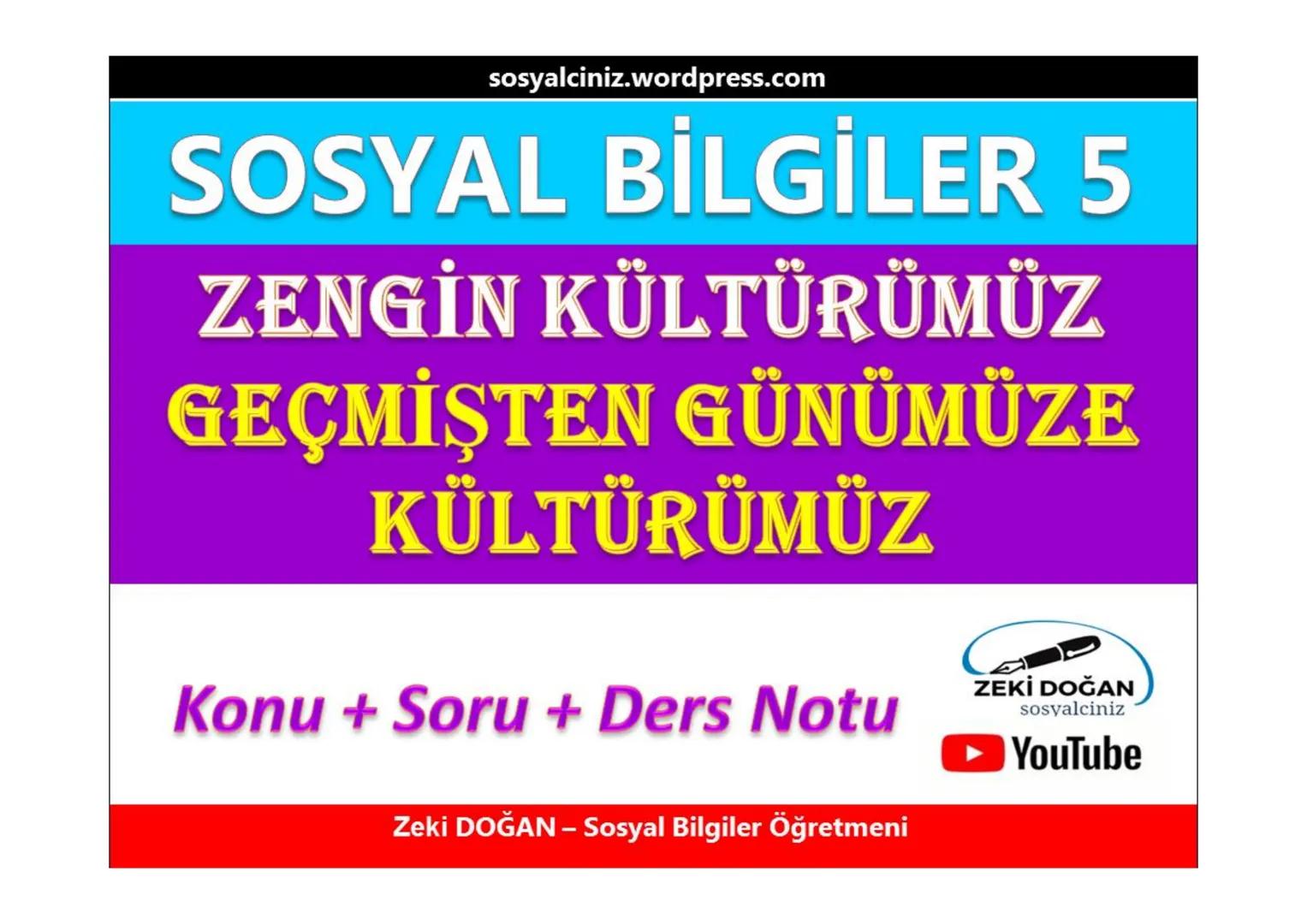 sosyalciniz.wordpress.com
SOSYAL BİLGİLER 5
ΜΕΖΟΡΟΤΑMYA
UYGARLIKLARI
Konu + Soru + Ders Notu
Zeki DOĞAN - Sosyal Bilgiler Öğretmeni
ZEKİ DOĞ