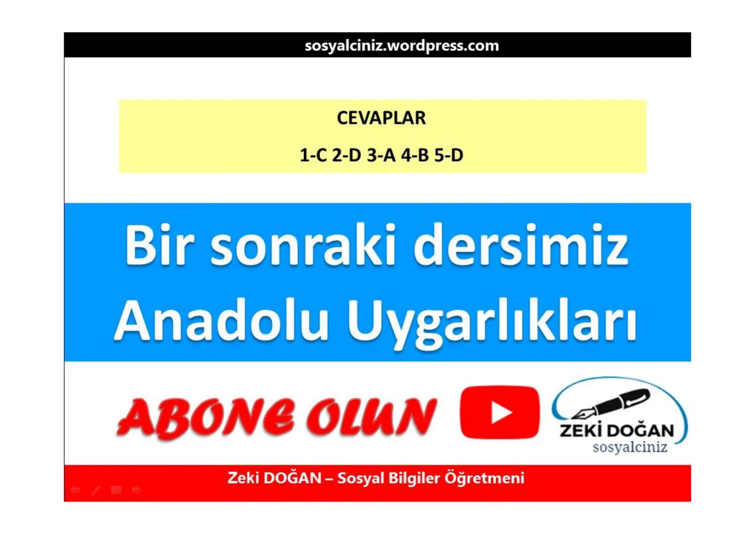 sosyalciniz.wordpress.com
SOSYAL BİLGİLER 5
ΜΕΖΟΡΟΤΑMYA
UYGARLIKLARI
Konu + Soru + Ders Notu
Zeki DOĞAN - Sosyal Bilgiler Öğretmeni
ZEKİ DOĞ