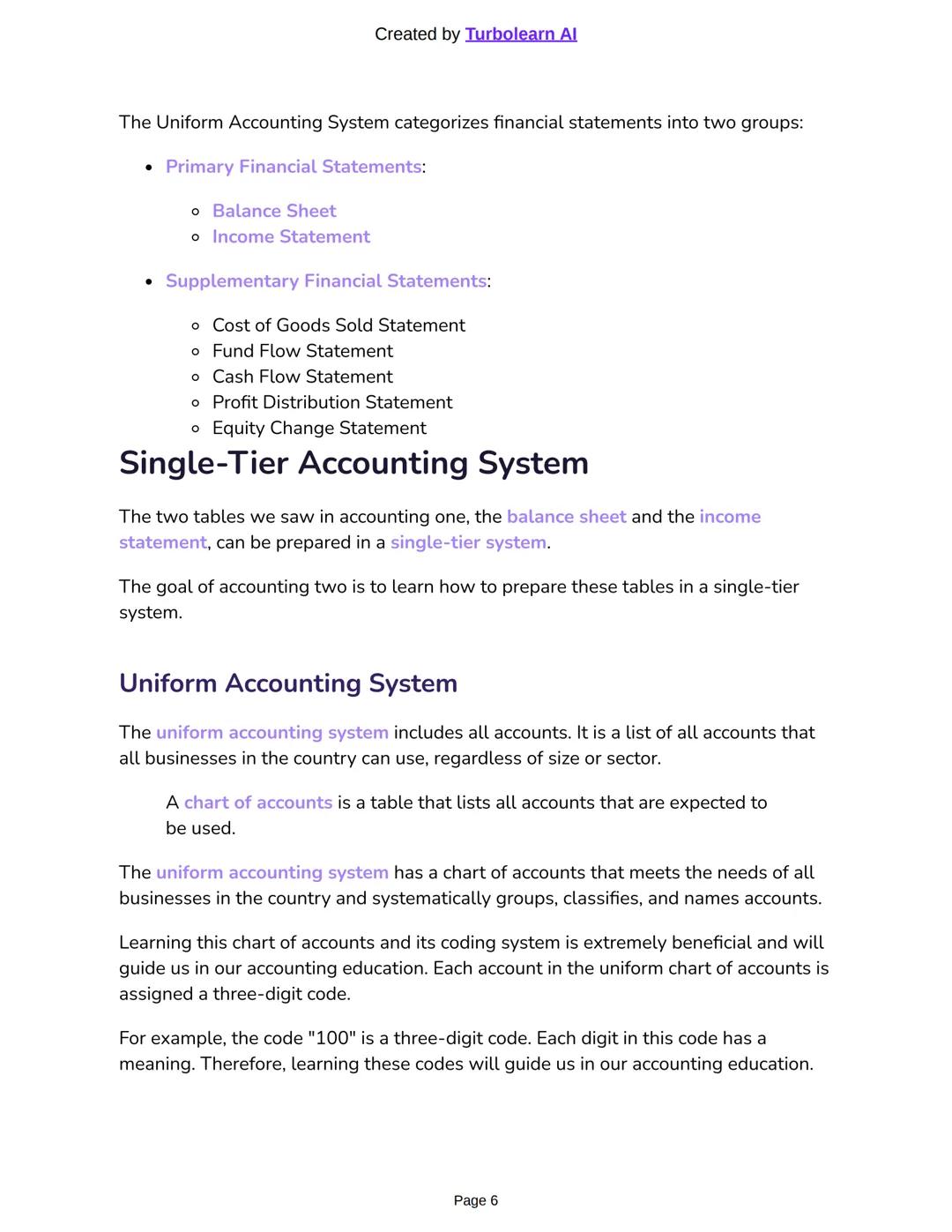 Created by Turbolearn Al
# Introduction to General Accounting 2 and the
# Uniform Accounting System
Welcome to the first lecture of Genera