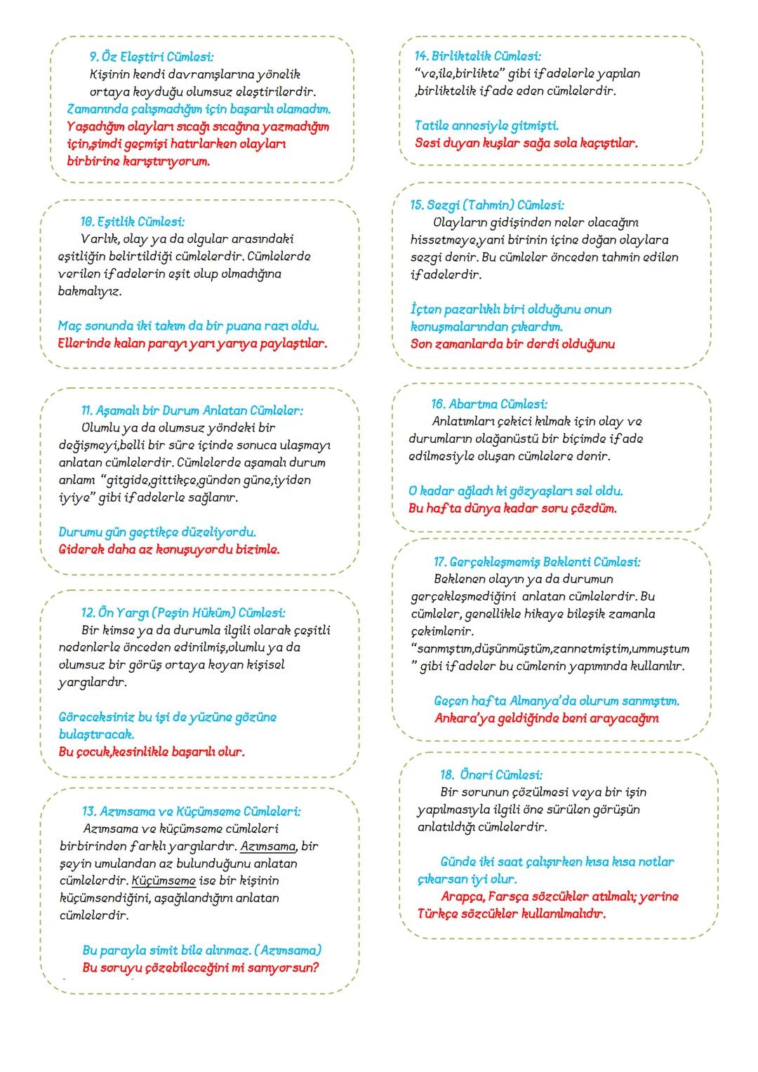 # TÜRKÇE
8.SINIF
DERS
NOTLARI
ADNAN BARAN
ÖNER # FİİLİMSİLER (EYLEMSİLER)
FİİLİMSİ: Fiillerden türemiş olmakla birlikte bir fiil gibi