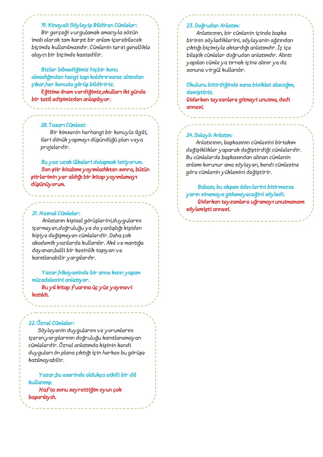 # TÜRKÇE
8.SINIF
DERS
NOTLARI
ADNAN BARAN
ÖNER # FİİLİMSİLER (EYLEMSİLER)
FİİLİMSİ: Fiillerden türemiş olmakla birlikte bir fiil gibi