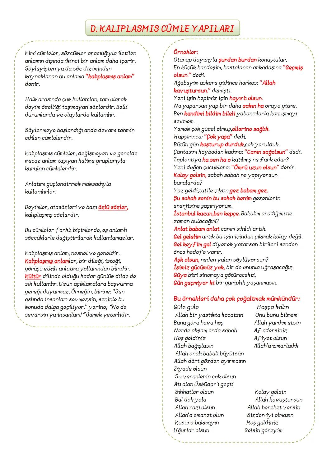 # TÜRKÇE
8.SINIF
DERS
NOTLARI
ADNAN BARAN
ÖNER # FİİLİMSİLER (EYLEMSİLER)
FİİLİMSİ: Fiillerden türemiş olmakla birlikte bir fiil gibi