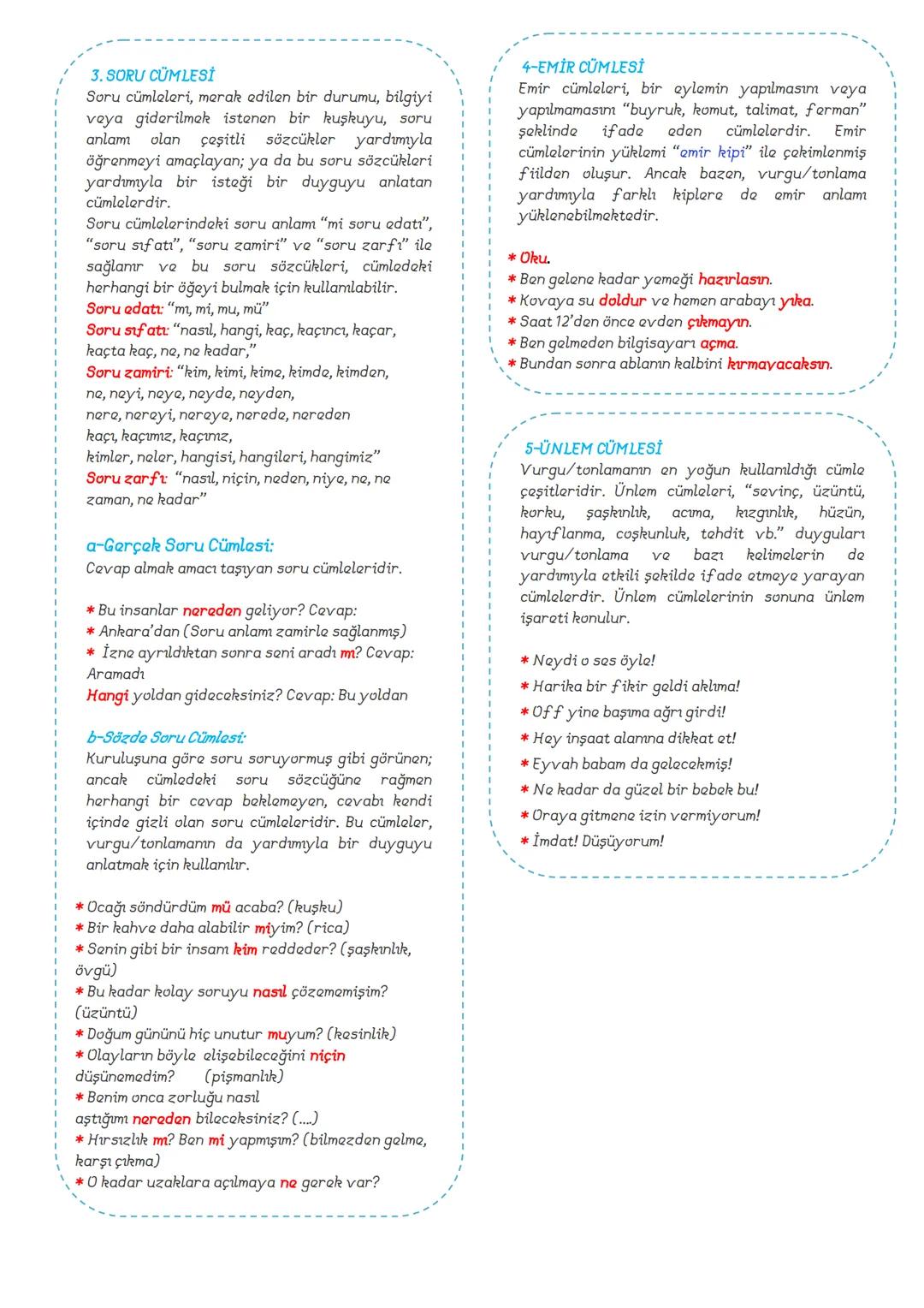 # TÜRKÇE
8.SINIF
DERS
NOTLARI
ADNAN BARAN
ÖNER # FİİLİMSİLER (EYLEMSİLER)
FİİLİMSİ: Fiillerden türemiş olmakla birlikte bir fiil gibi