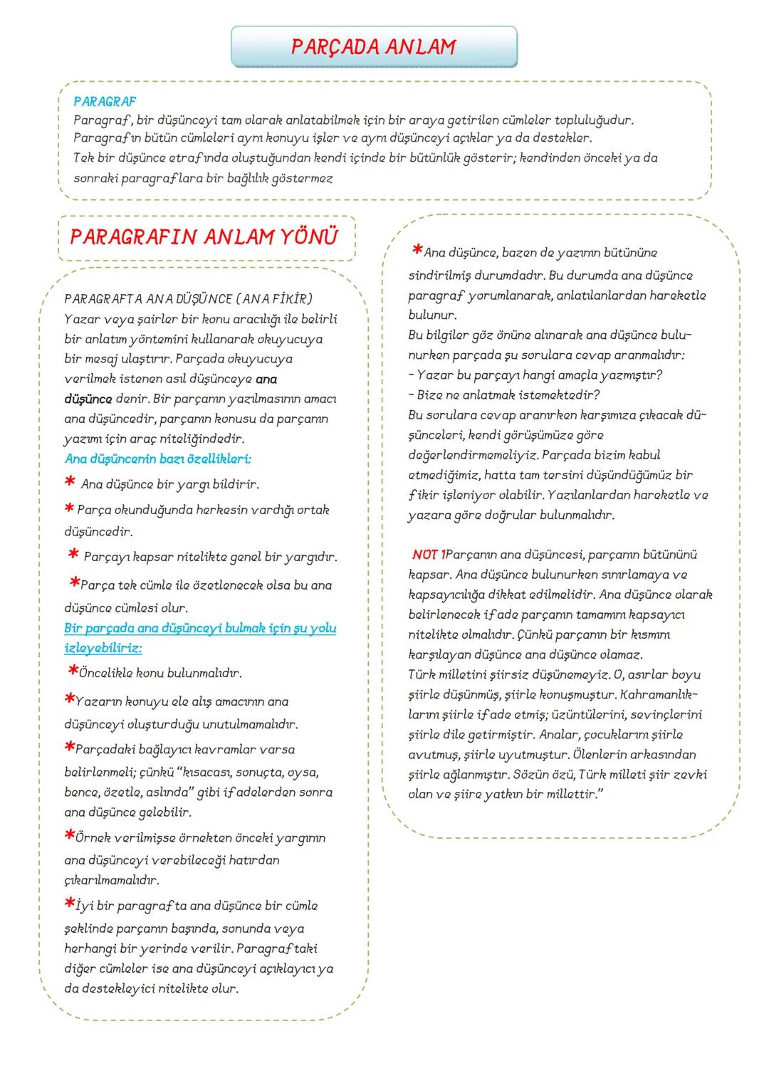 # TÜRKÇE
8.SINIF
DERS
NOTLARI
ADNAN BARAN
ÖNER # FİİLİMSİLER (EYLEMSİLER)
FİİLİMSİ: Fiillerden türemiş olmakla birlikte bir fiil gibi