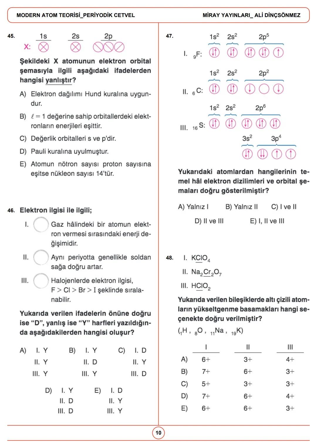 --- OCR Start ---
Gelecek, bugünden hazırlananlara aittir.
MODERN ATOM TEORİSİ PERİYODİK
CETVEL
1.
3.
X
X
X
y
y
y
3p_{x}
3p_{Y}
3p_{z}
Yukar