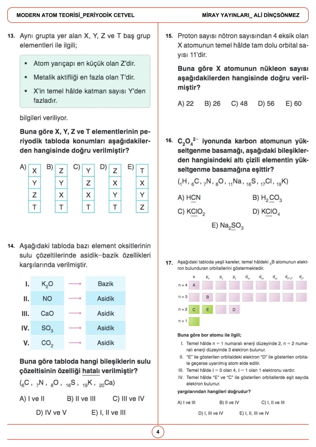 --- OCR Start ---
Gelecek, bugünden hazırlananlara aittir.
MODERN ATOM TEORİSİ PERİYODİK
CETVEL
1.
3.
X
X
X
y
y
y
3p_{x}
3p_{Y}
3p_{z}
Yukar