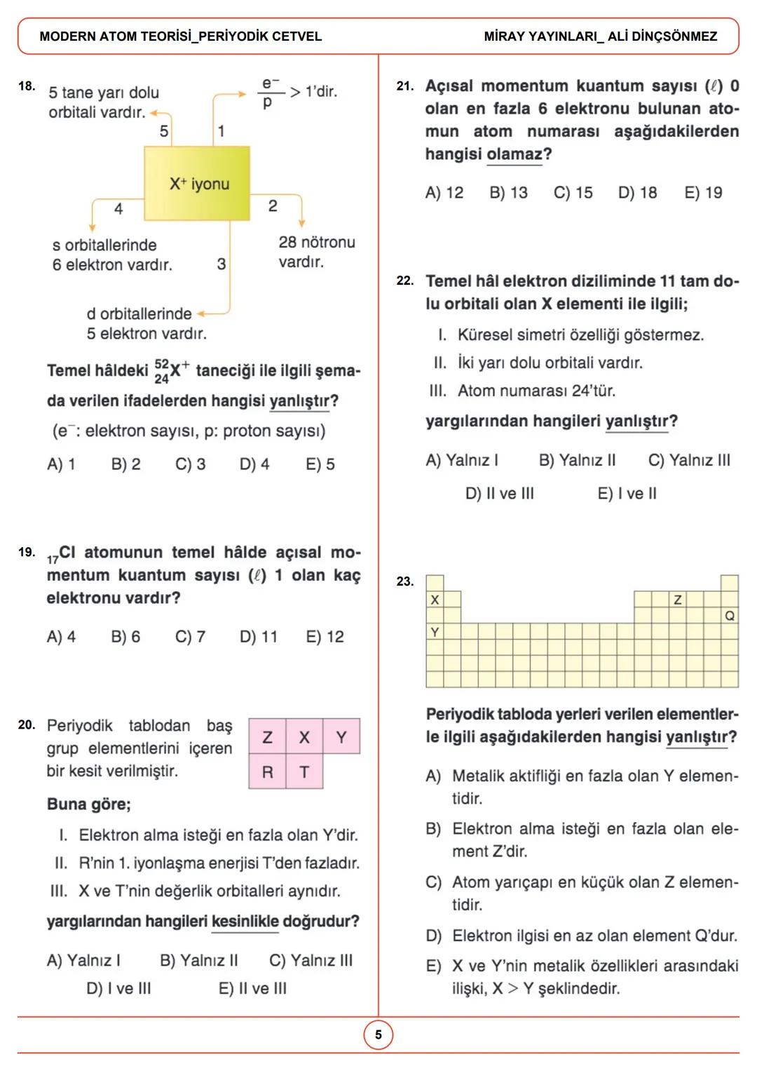 --- OCR Start ---
Gelecek, bugünden hazırlananlara aittir.
MODERN ATOM TEORİSİ PERİYODİK
CETVEL
1.
3.
X
X
X
y
y
y
3p_{x}
3p_{Y}
3p_{z}
Yukar