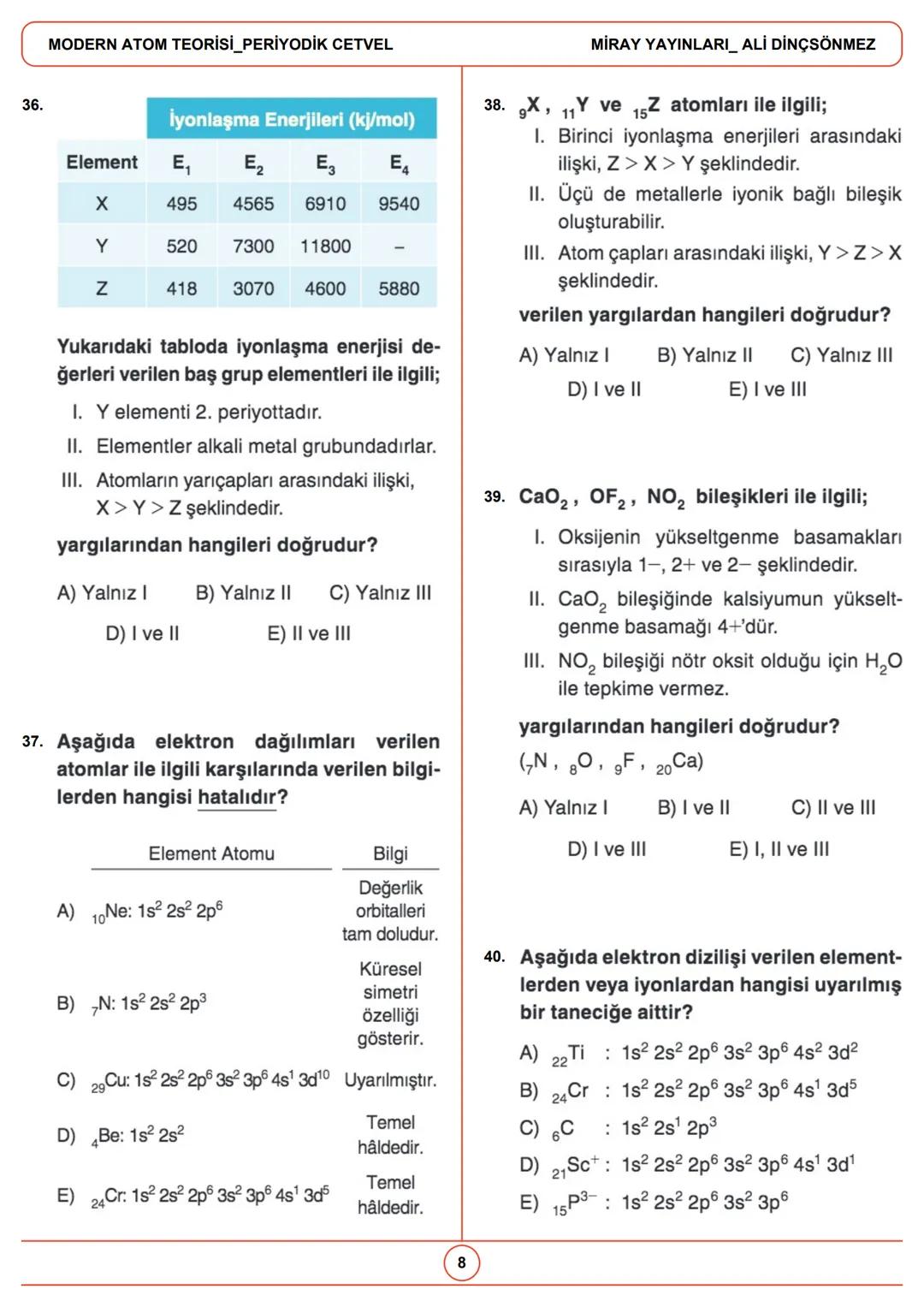 --- OCR Start ---
Gelecek, bugünden hazırlananlara aittir.
MODERN ATOM TEORİSİ PERİYODİK
CETVEL
1.
3.
X
X
X
y
y
y
3p_{x}
3p_{Y}
3p_{z}
Yukar