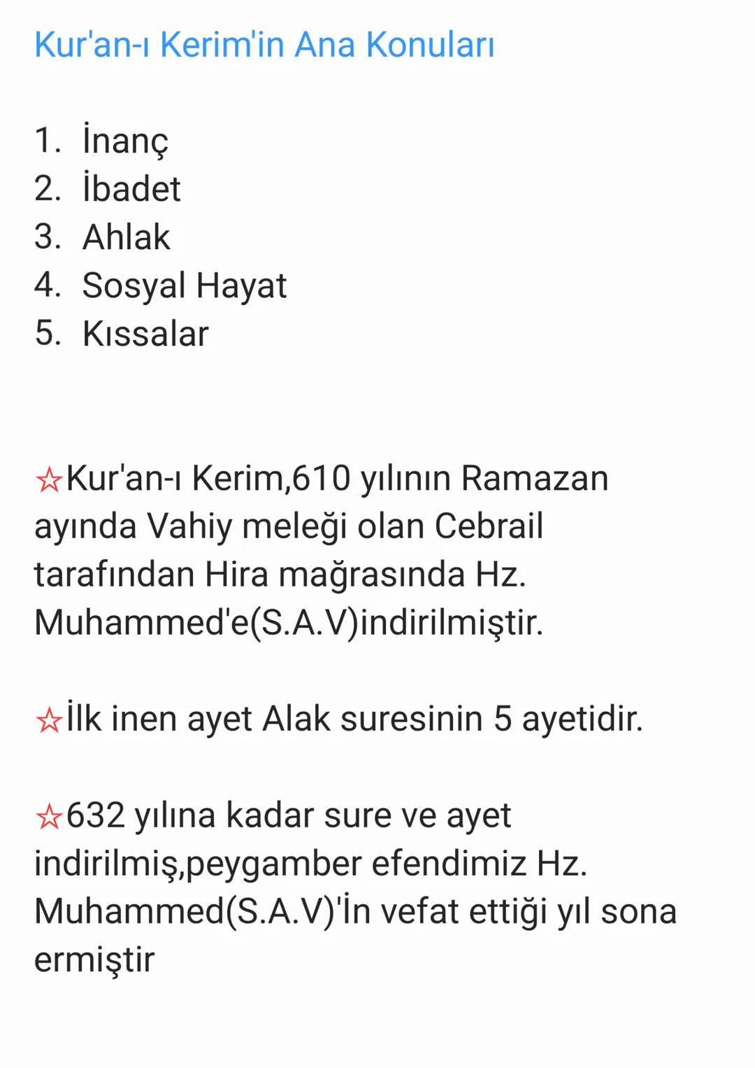 # KUR'AN-I KERİM
Kur'an-ı Kerim'in İç Düzeni Kavramları
1)Ayet
* Kur'an-ı Kerim sürelerini oluşturan
harf,kelime veya cümlelerdir
* 6236 a