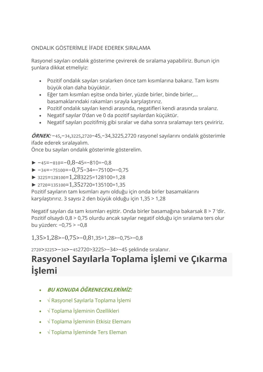 # Tam Sayılarla Toplama ve Çıkarma İşlemleri
BU KONUDA ÖĞRENECEKLERİMİZ:
- ✓ Tam Sayılarla Toplama İşlemi
- ✓ Pullarla Toplama İşlemi
- ✓ S