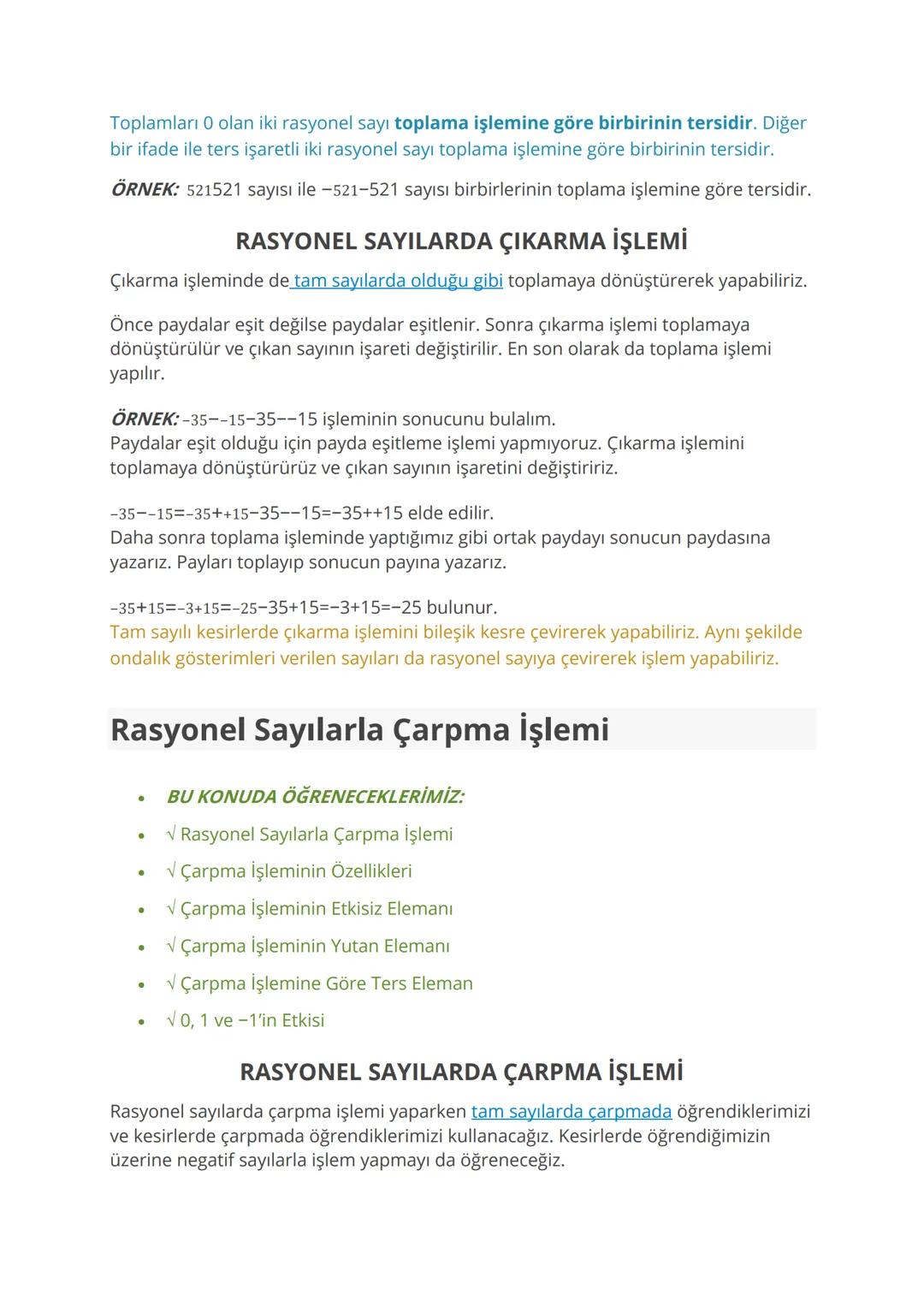 # Tam Sayılarla Toplama ve Çıkarma İşlemleri
BU KONUDA ÖĞRENECEKLERİMİZ:
- ✓ Tam Sayılarla Toplama İşlemi
- ✓ Pullarla Toplama İşlemi
- ✓ S