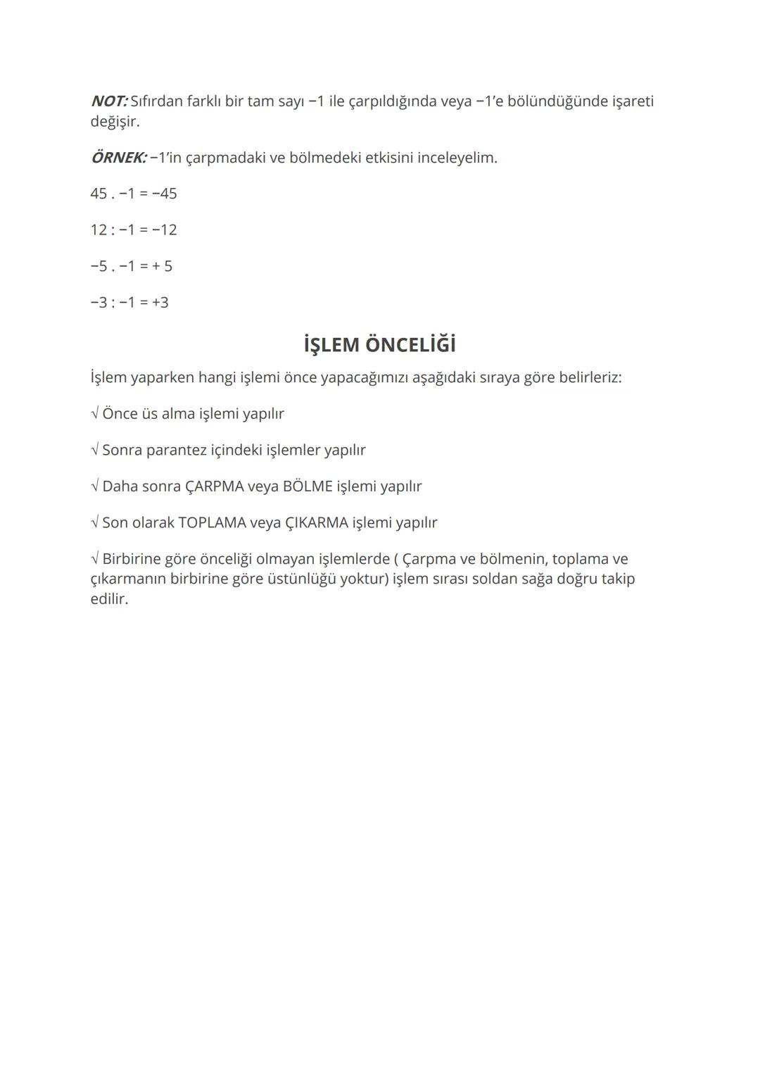 # Tam Sayılarla Toplama ve Çıkarma İşlemleri
BU KONUDA ÖĞRENECEKLERİMİZ:
- ✓ Tam Sayılarla Toplama İşlemi
- ✓ Pullarla Toplama İşlemi
- ✓ S