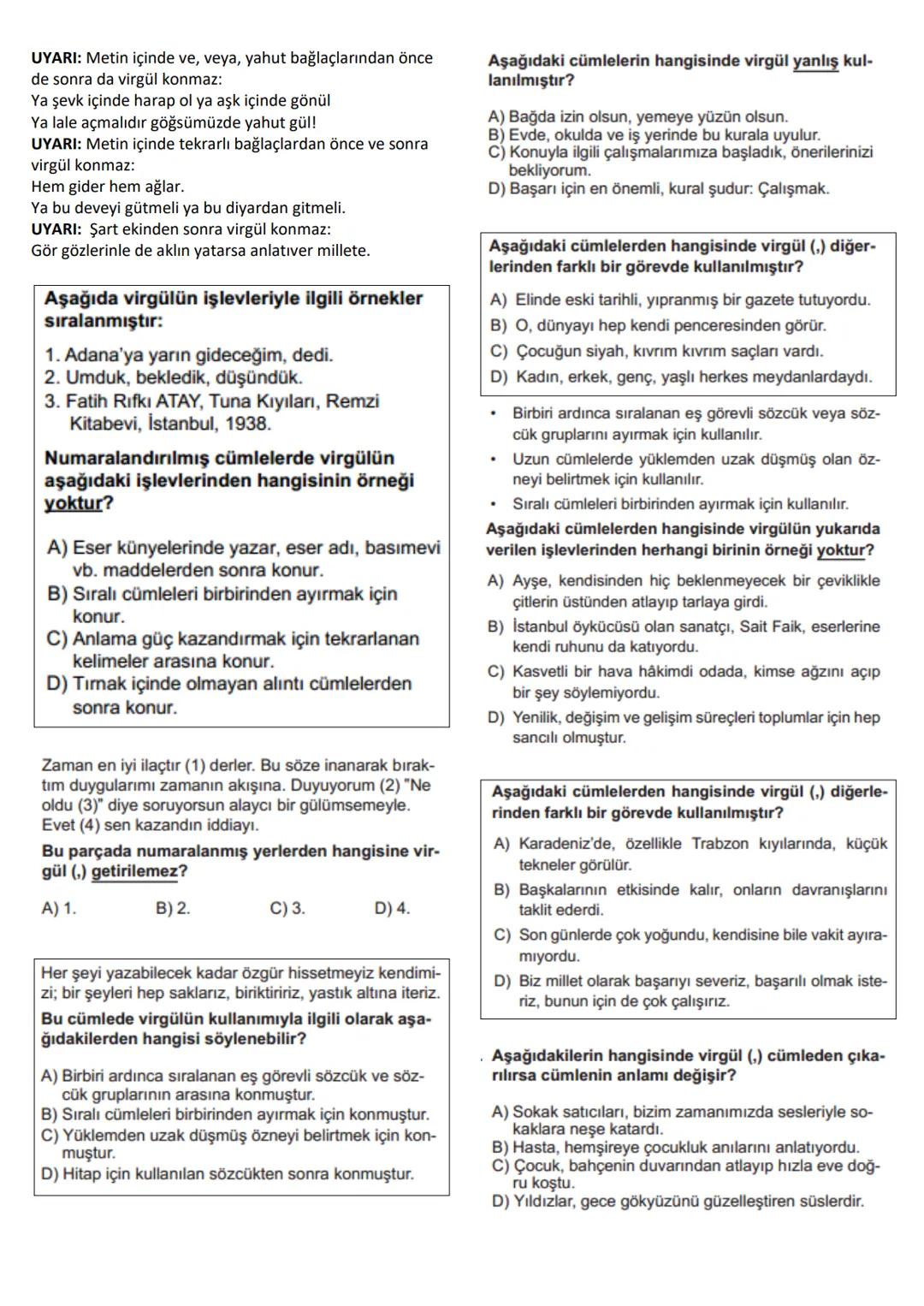 # NOKTALAMA İŞARETLERİ
# Nokta (.)
1. Cümlenin sonuna konur:
Türk Dil Kurumu, 1932 yılında kurulmuştur.
Saatler geçtikçe yollara daha mahz