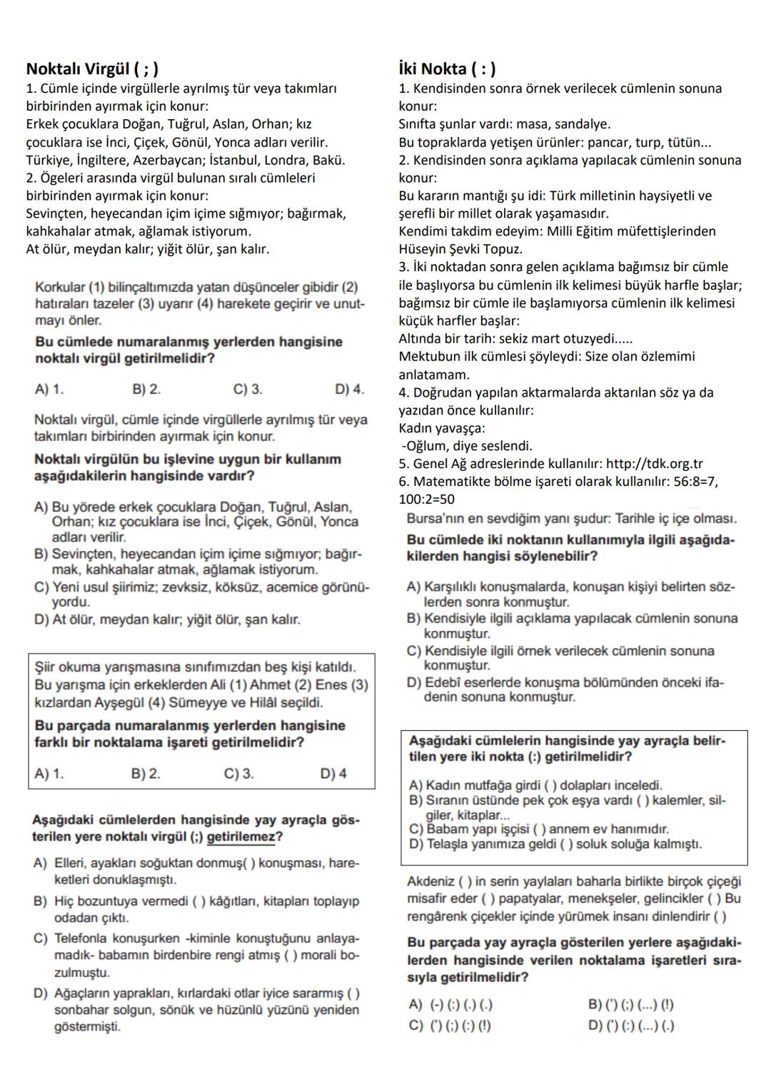 # NOKTALAMA İŞARETLERİ
# Nokta (.)
1. Cümlenin sonuna konur:
Türk Dil Kurumu, 1932 yılında kurulmuştur.
Saatler geçtikçe yollara daha mahz