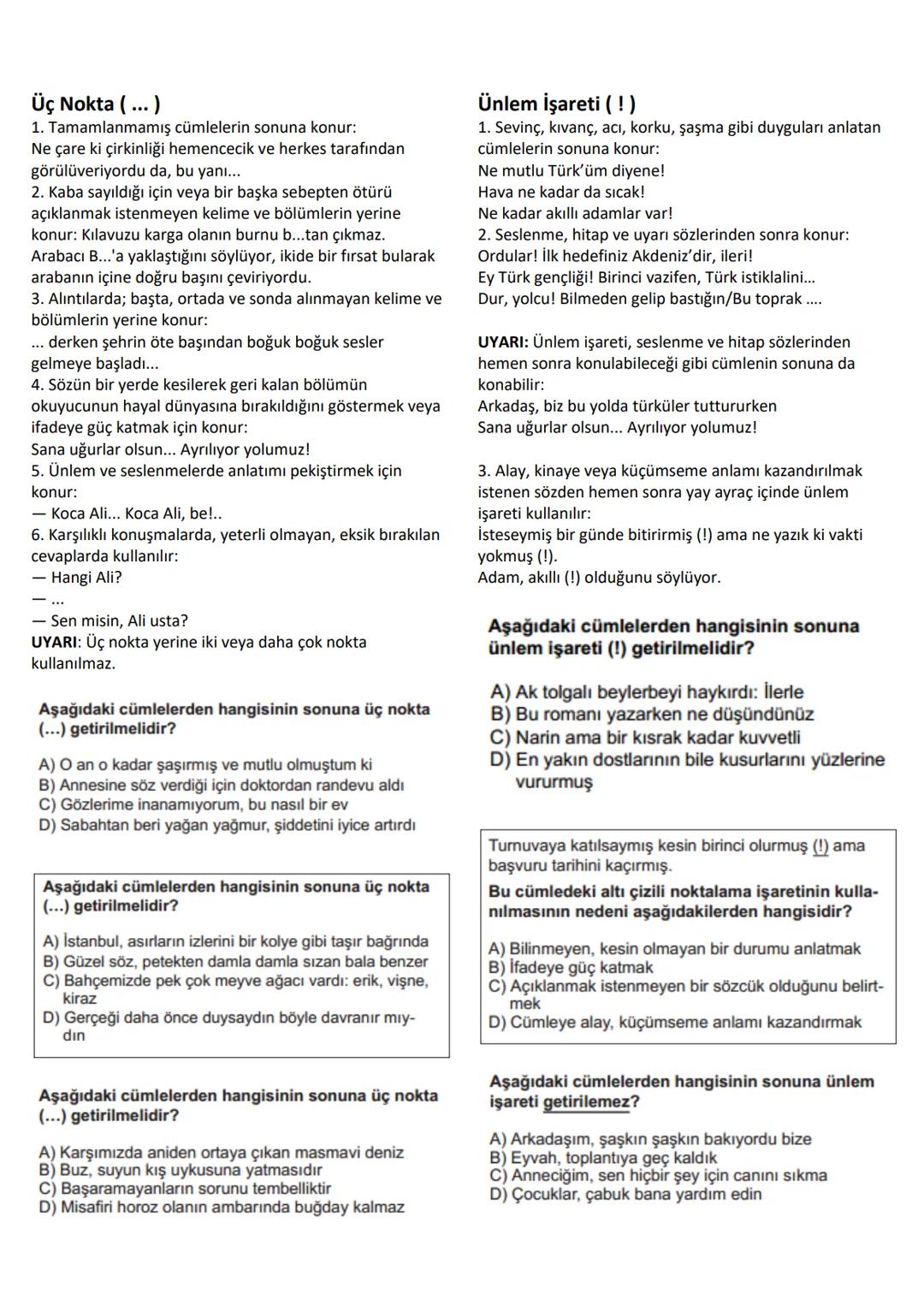 # NOKTALAMA İŞARETLERİ
# Nokta (.)
1. Cümlenin sonuna konur:
Türk Dil Kurumu, 1932 yılında kurulmuştur.
Saatler geçtikçe yollara daha mahz