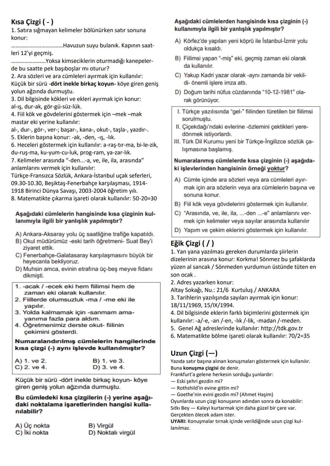 # NOKTALAMA İŞARETLERİ
# Nokta (.)
1. Cümlenin sonuna konur:
Türk Dil Kurumu, 1932 yılında kurulmuştur.
Saatler geçtikçe yollara daha mahz