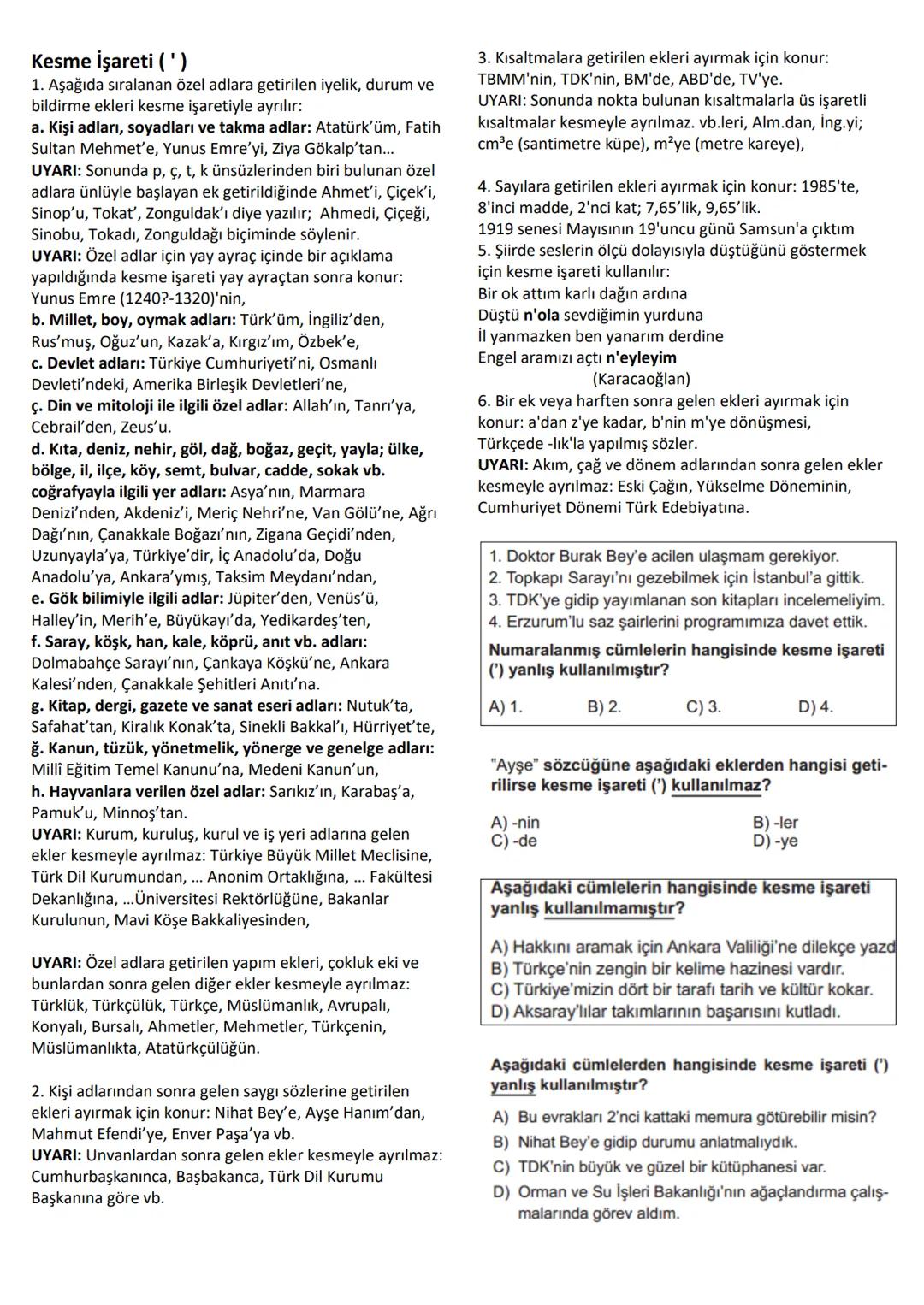 # NOKTALAMA İŞARETLERİ
# Nokta (.)
1. Cümlenin sonuna konur:
Türk Dil Kurumu, 1932 yılında kurulmuştur.
Saatler geçtikçe yollara daha mahz
