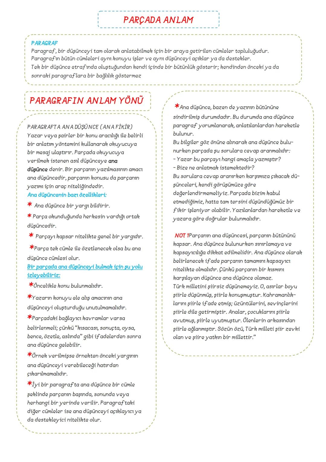 # TÜRKÇE
7.SINIF
## DERS
### NOTLARI
ADNAN BARAN
ÖNER # SÖZCÜKTE ANLAM
1. Gerçek (Temel) Anlam
Bir sözcüğün akla gelen ilk anlamına
ge