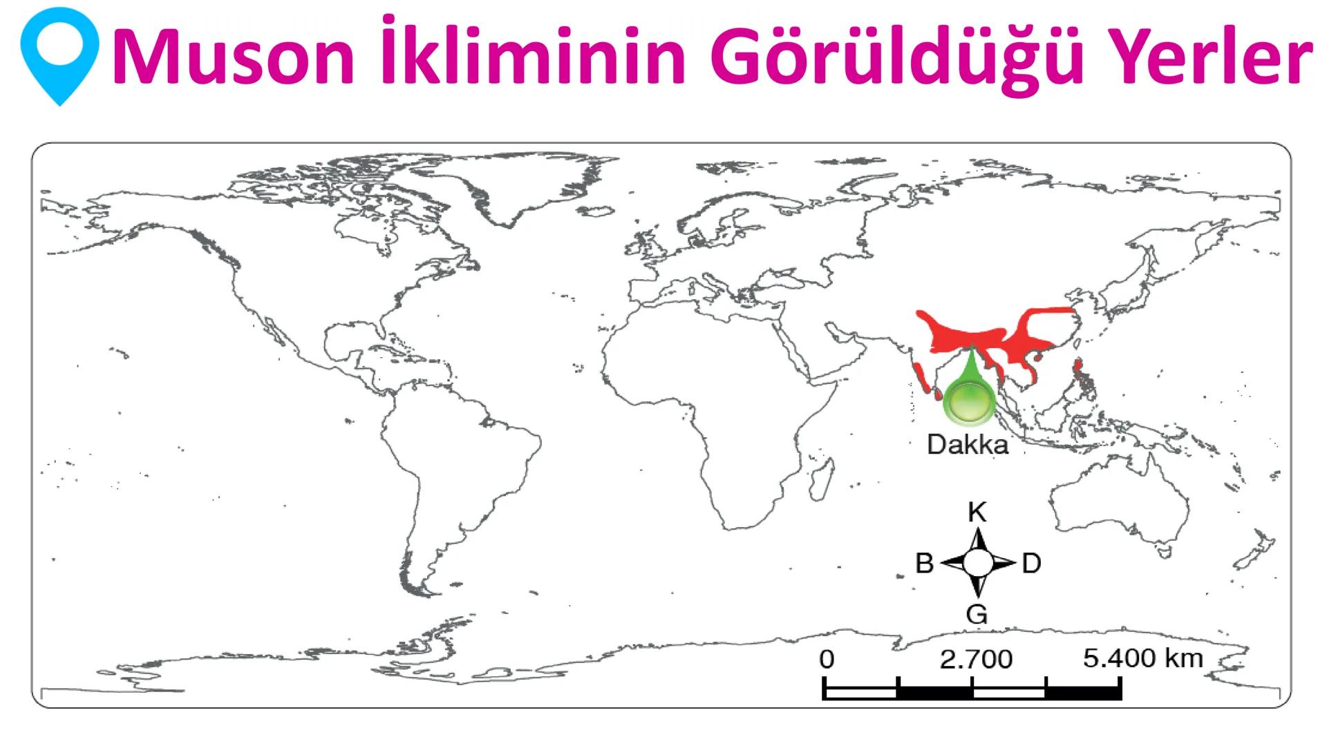 # DÜNYA'DAKI İKLIM TİPLERİ Geniş bir alanda uzun yıllar boyunca görülen atmosfer olaylarının ortalama durumuna
iklim denir.
Dünya'nın hemen