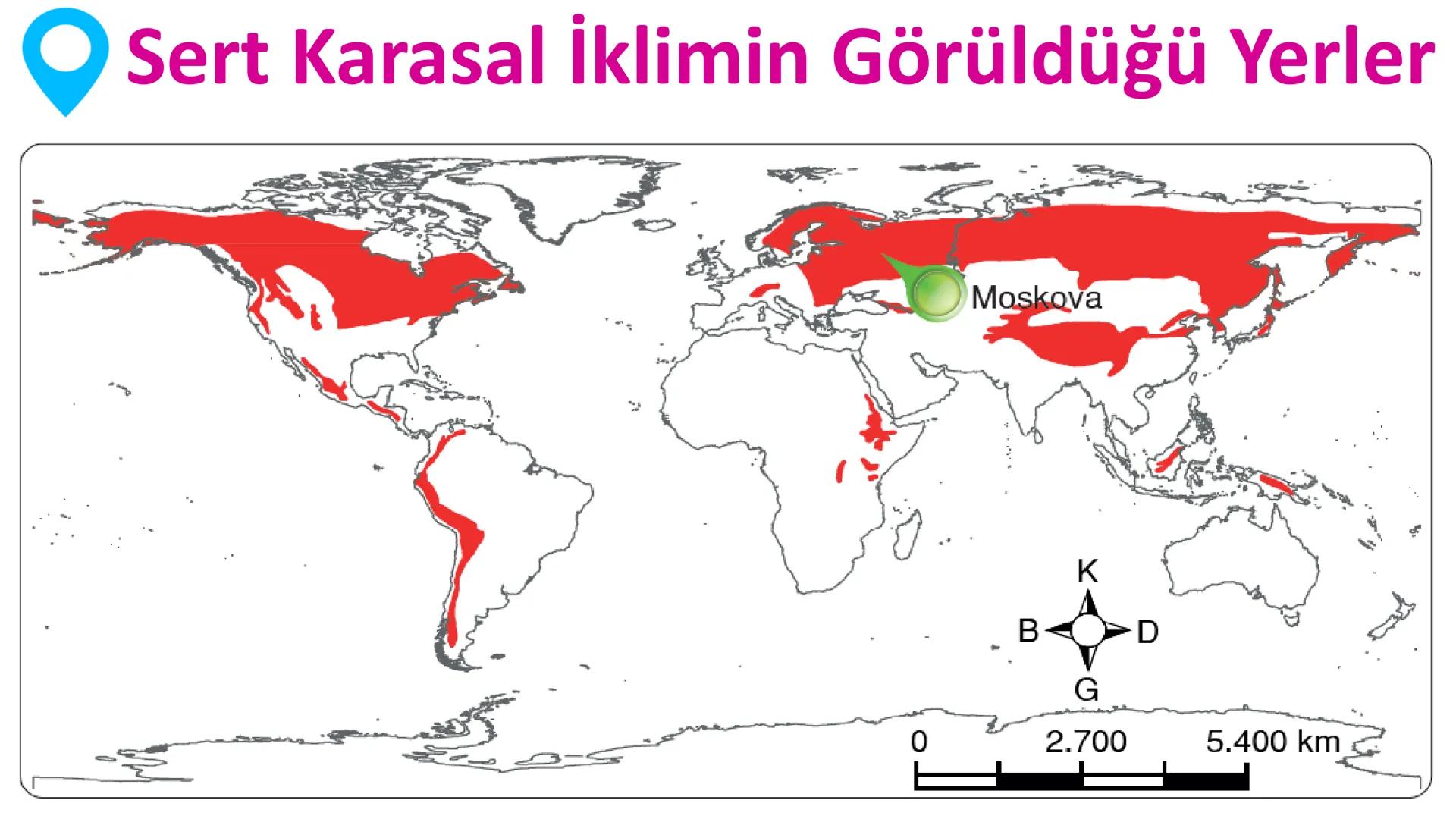 # DÜNYA'DAKI İKLIM TİPLERİ Geniş bir alanda uzun yıllar boyunca görülen atmosfer olaylarının ortalama durumuna
iklim denir.
Dünya'nın hemen