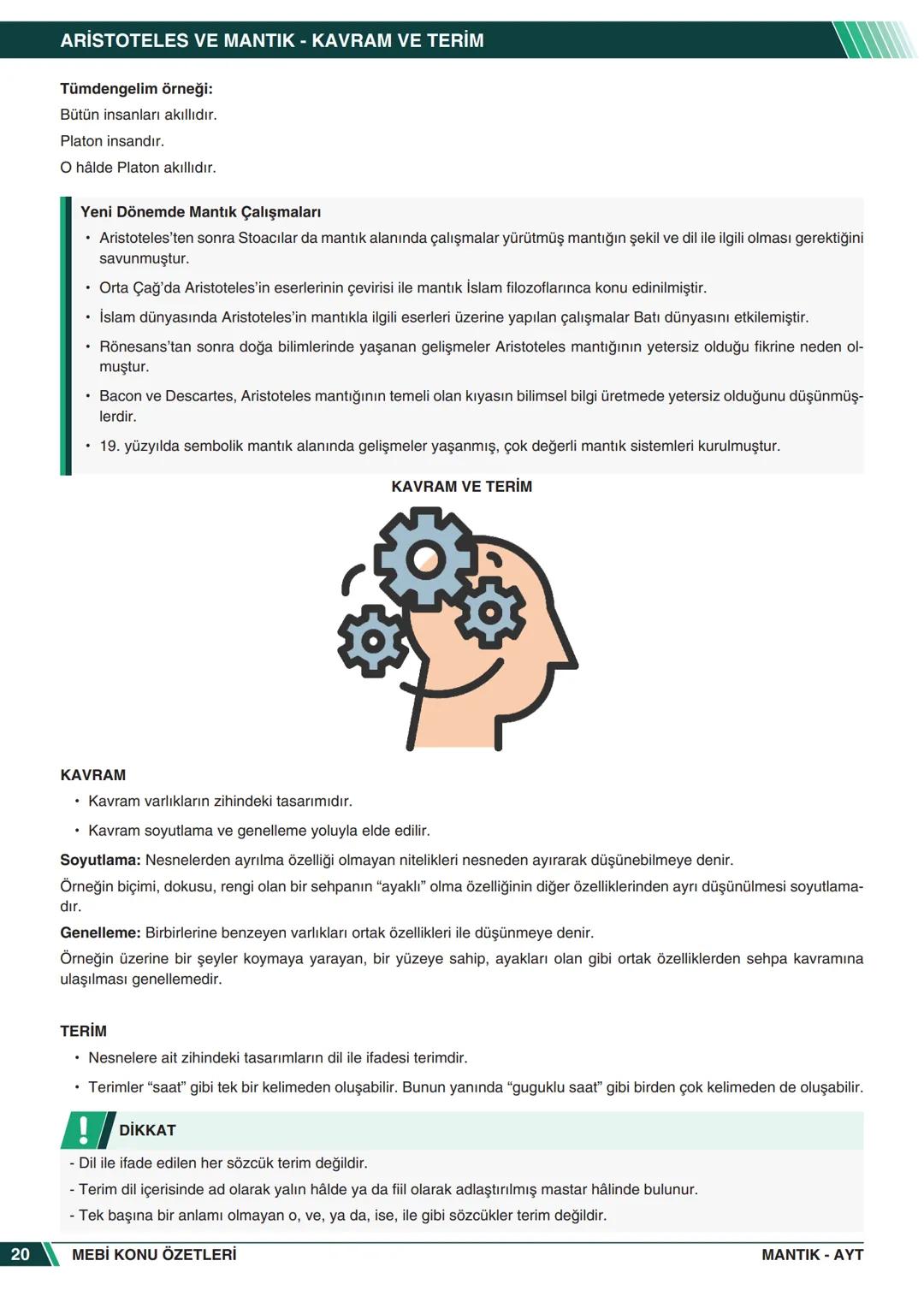 ***
*****
UMHURİYETI MILLI EG
*
*
ORTAÖĞRETİм
GENEL MÜDÜRLÜĞÜ
Aa
B
MEBİ
KONU ÖZETLERİ
MANTIK
ABC
JT 202
AYT
Zengin ve Anlaşılır İçeri