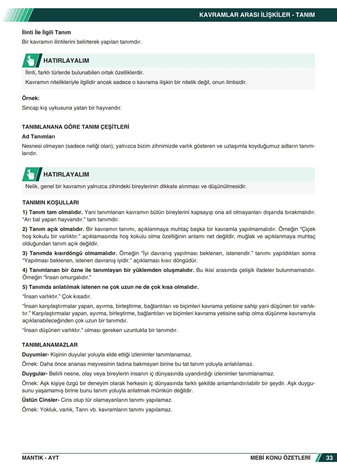 ***
*****
UMHURİYETI MILLI EG
*
*
ORTAÖĞRETİм
GENEL MÜDÜRLÜĞÜ
Aa
B
MEBİ
KONU ÖZETLERİ
MANTIK
ABC
JT 202
AYT
Zengin ve Anlaşılır İçeri