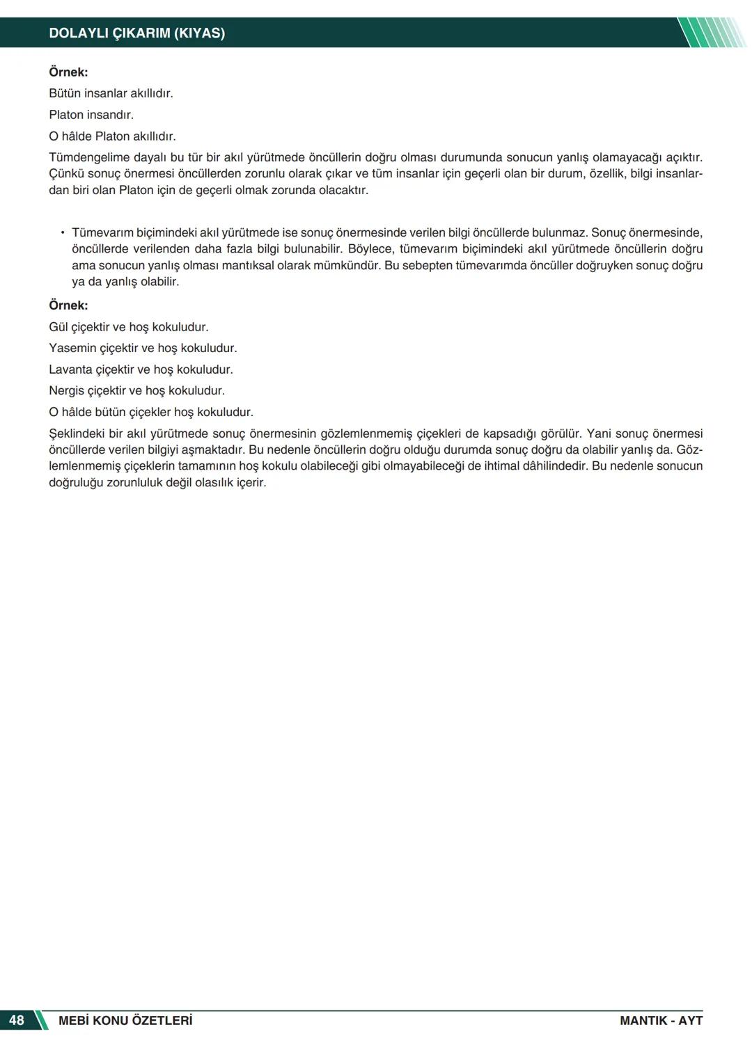 ***
*****
UMHURİYETI MILLI EG
*
*
ORTAÖĞRETİм
GENEL MÜDÜRLÜĞÜ
Aa
B
MEBİ
KONU ÖZETLERİ
MANTIK
ABC
JT 202
AYT
Zengin ve Anlaşılır İçeri