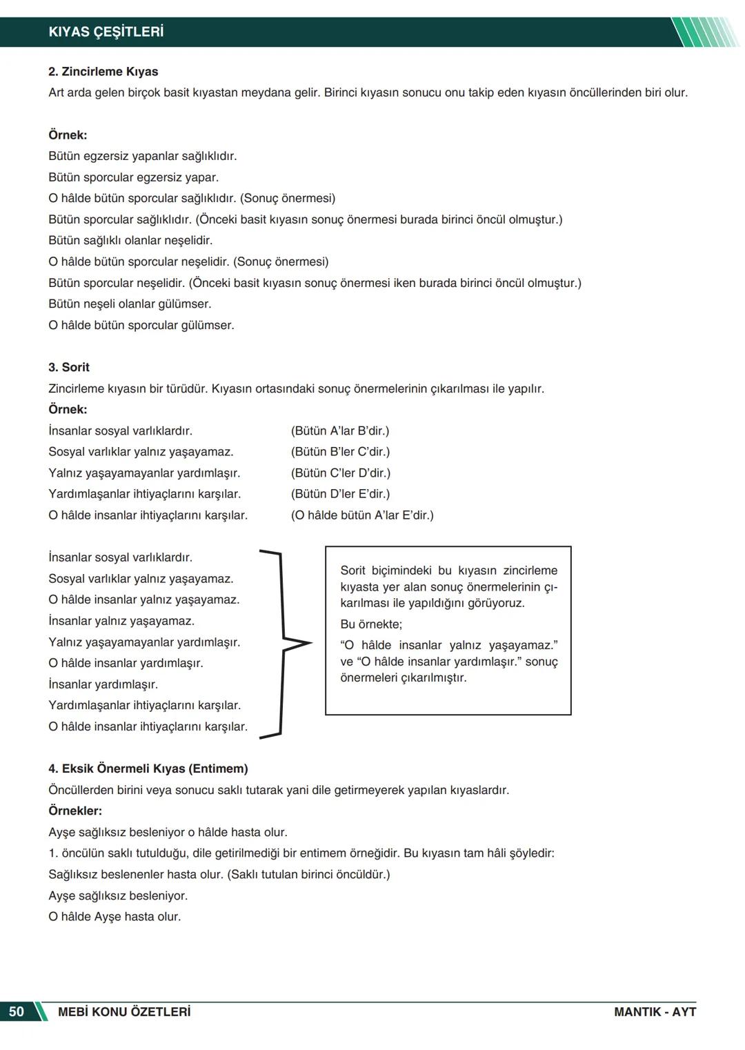 ***
*****
UMHURİYETI MILLI EG
*
*
ORTAÖĞRETİм
GENEL MÜDÜRLÜĞÜ
Aa
B
MEBİ
KONU ÖZETLERİ
MANTIK
ABC
JT 202
AYT
Zengin ve Anlaşılır İçeri