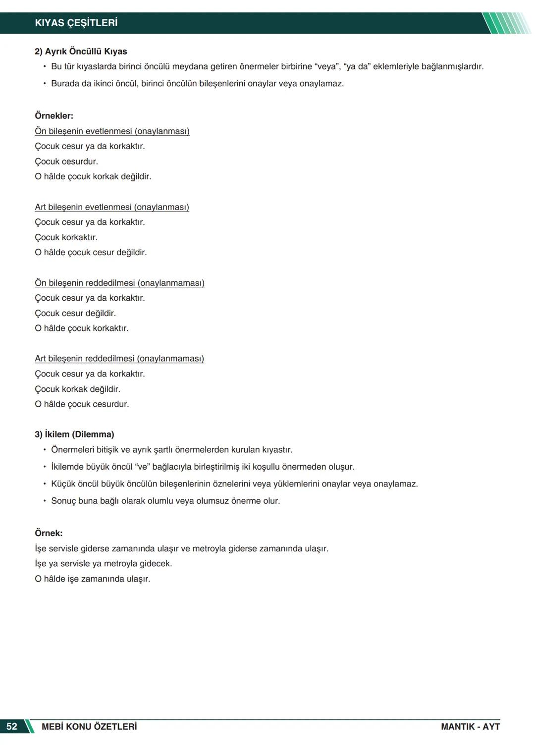 ***
*****
UMHURİYETI MILLI EG
*
*
ORTAÖĞRETİм
GENEL MÜDÜRLÜĞÜ
Aa
B
MEBİ
KONU ÖZETLERİ
MANTIK
ABC
JT 202
AYT
Zengin ve Anlaşılır İçeri