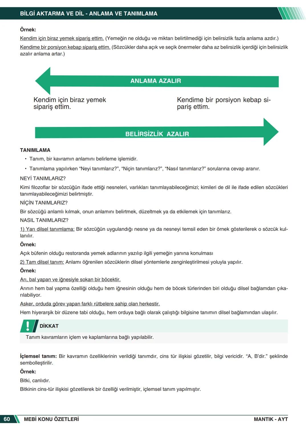 ***
*****
UMHURİYETI MILLI EG
*
*
ORTAÖĞRETİм
GENEL MÜDÜRLÜĞÜ
Aa
B
MEBİ
KONU ÖZETLERİ
MANTIK
ABC
JT 202
AYT
Zengin ve Anlaşılır İçeri