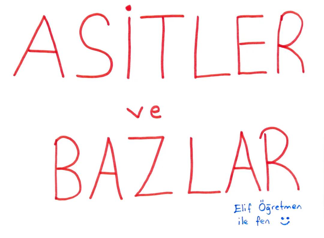 8. Sınıf asitler ve bazlar