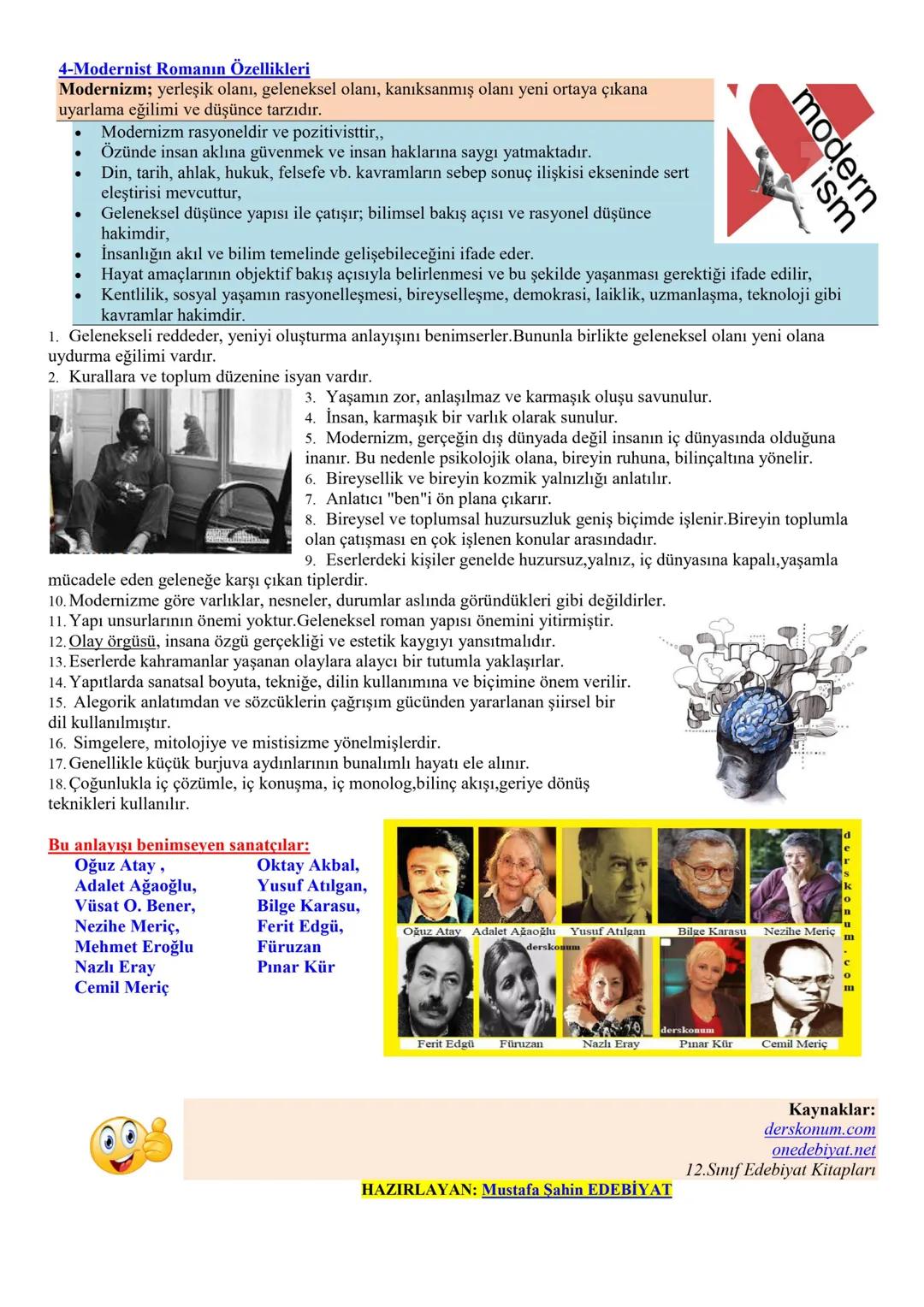 derskonum.com
12.SINIF TÜRK DİLİ VE EDEBİYATI ROMAN ÜNİTESİ KONU ANLATIMI Mustafa Şahin EDEBİYAT
Ünite / PDF içeriği:
1-Genel Hatırlatma Bi