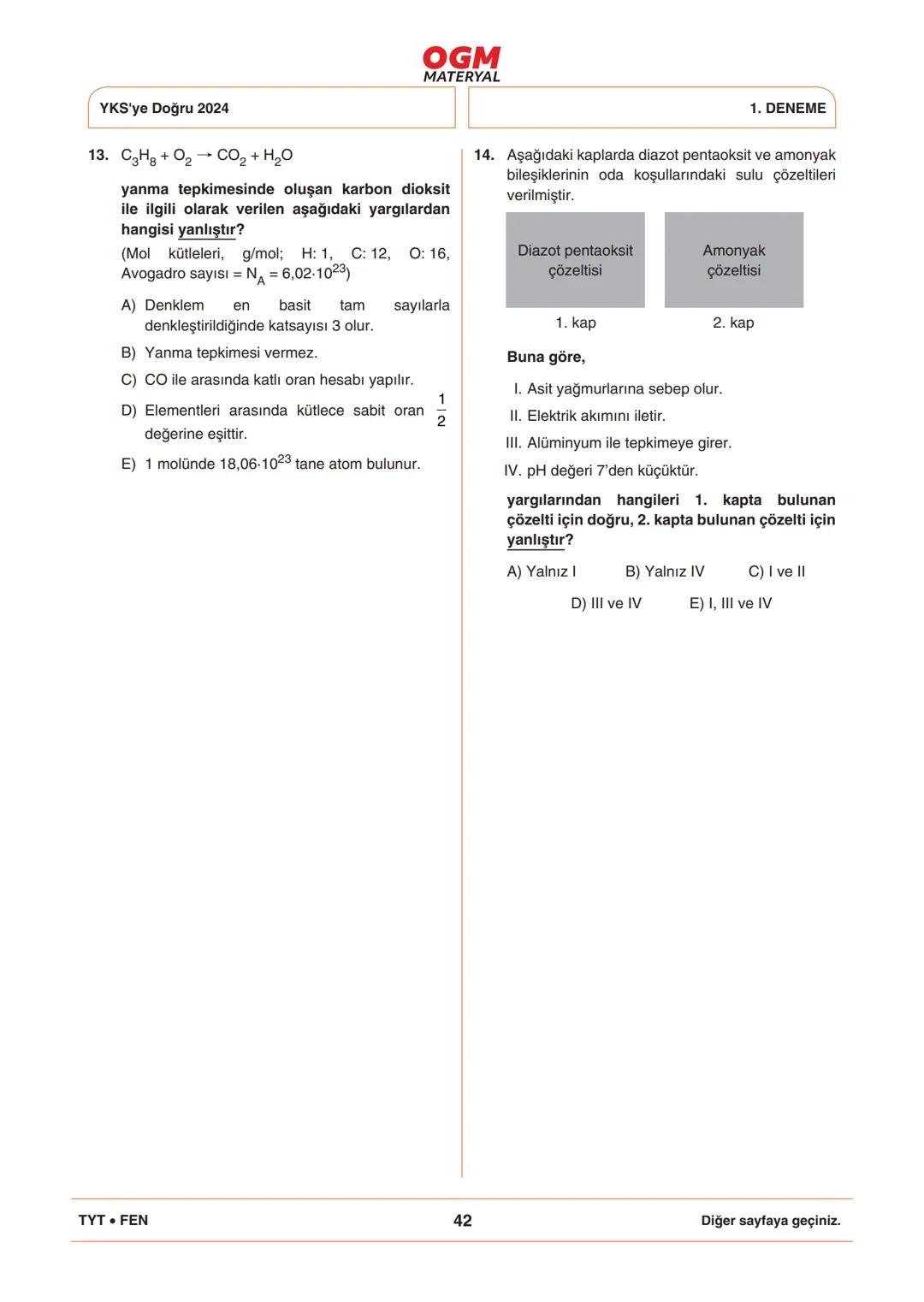 *
***
*
T.C. MİLLÎ EĞİTİM BAKANLIĞI
ORTAÖĞRETİM GENEL MÜDÜRLÜĞÜ
TYT
YKS'YE DOĞRU 2024
Türkiye Geneli Çevrim İçi YKS Denemesi
25-28 Mayıs 202