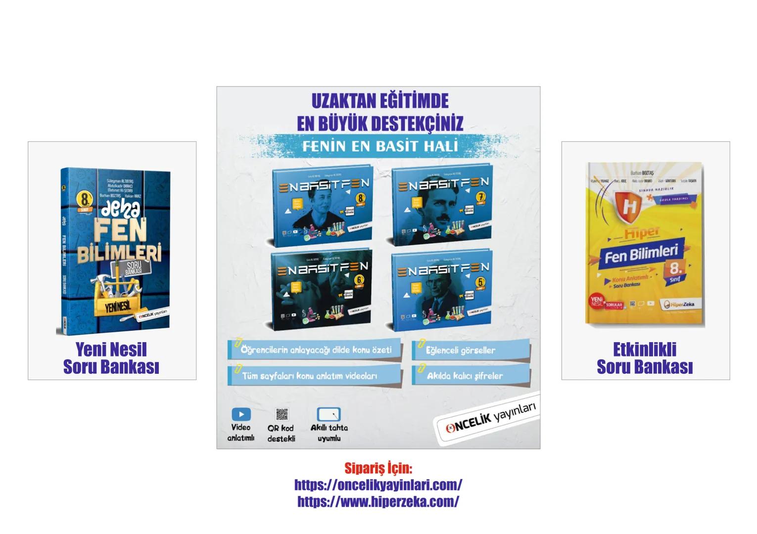 # 8. Sınıf
# Konu Anlatımları
6. Ünite
Enerji Dönüşümleri ve
Çevre Bilimi
ŞİRİN ALTINTAŞ
SÜLEYMAN ALTINTAŞ # BESİN ZİNCİRİ VE
ENERJİ AKIŞ