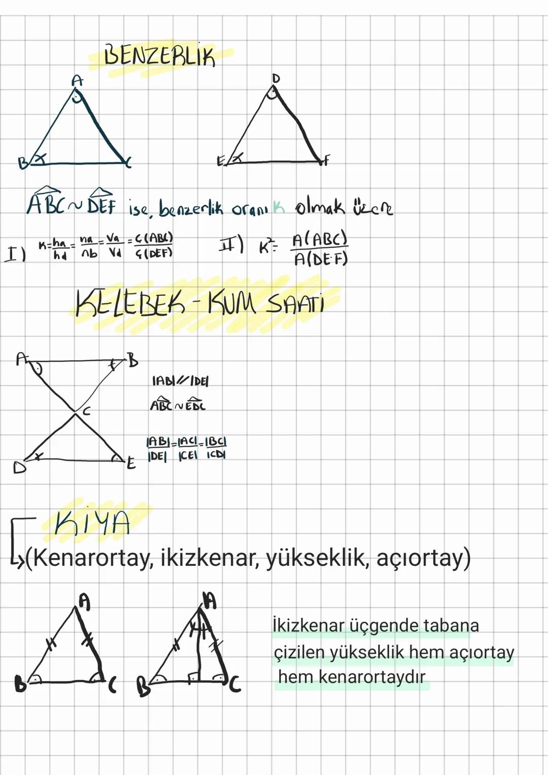 Geometri Üçgenler not