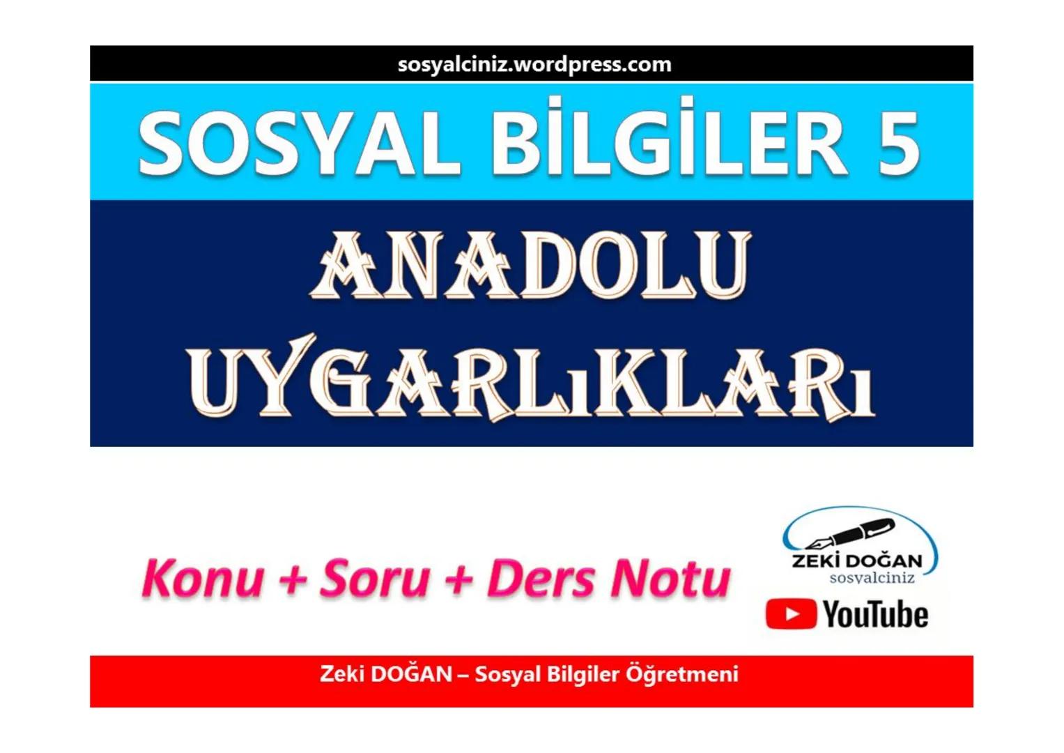 sosyalciniz.wordpress.com
# SOSYAL BİLGİLER 5
# ΜΕΖΟΡΟΤΑMYA
# UYGARLIKLARI
Konu + Soru + Ders Notu
Zeki DOĞAN - Sosyal Bilgiler Öğretmeni
Z
