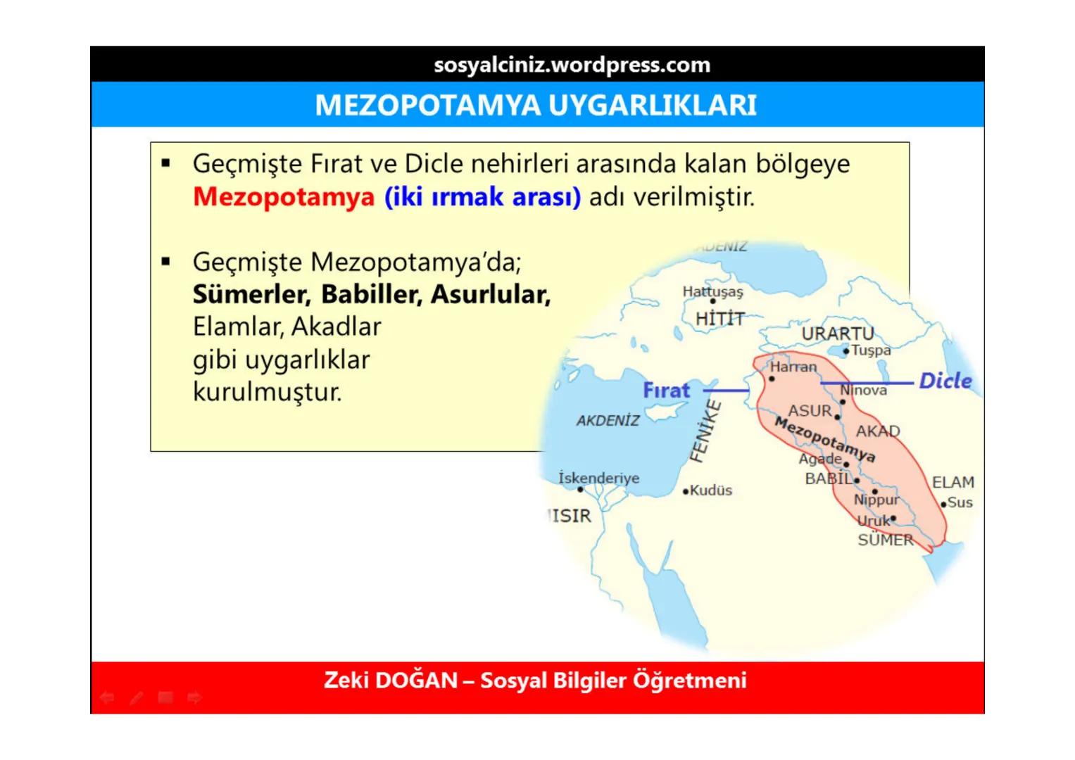 sosyalciniz.wordpress.com
# SOSYAL BİLGİLER 5
# ΜΕΖΟΡΟΤΑMYA
# UYGARLIKLARI
Konu + Soru + Ders Notu
Zeki DOĞAN - Sosyal Bilgiler Öğretmeni
Z