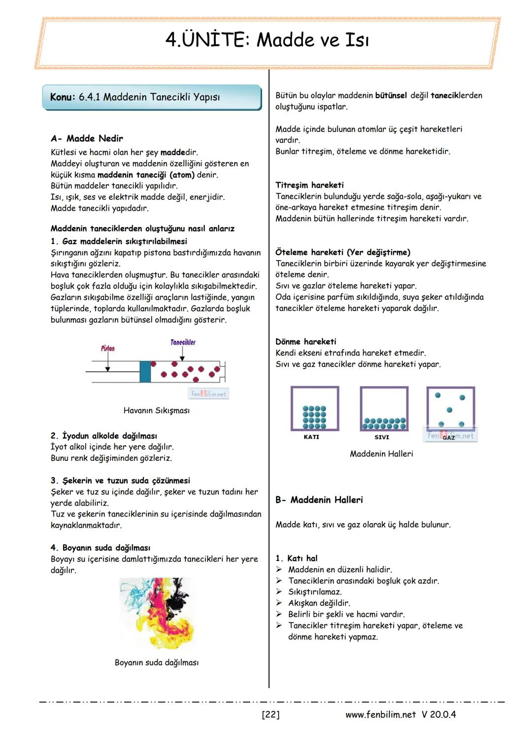 # 6.Sınıf Fen Bilimleri
## Ders Notları
Barış ZEREN
Fen Bilimleri Öğretmeni # 1.Ünite: Güneş Sistemi ve Tutulmalar
Konu: 6.1.1 Güneş Sist