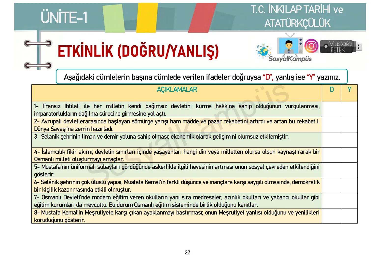 # LGS
2020-2021
# T.C. İNKILAP TARİHİ ve
ATATÜRKÇÜLÜK
- YENİ NESİL NOTLAR
- ETKİNLİK İÇERİKLİ
- SORU DESTEKLİ
- KAZANIM UYUMLU
<img src="