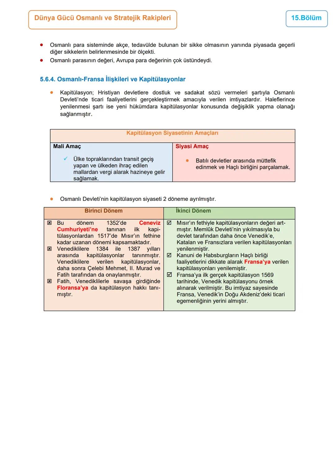 12.BÖLÜM
5.ÜNİTE: DÜNYA GÜCÜ OSMANLI (1453-1595)
1453-1520 Yılları Arası Osmanlı Siyasi Faaliyetleri/ İstanbul'un Fethi
Ünite Kazanımları
10