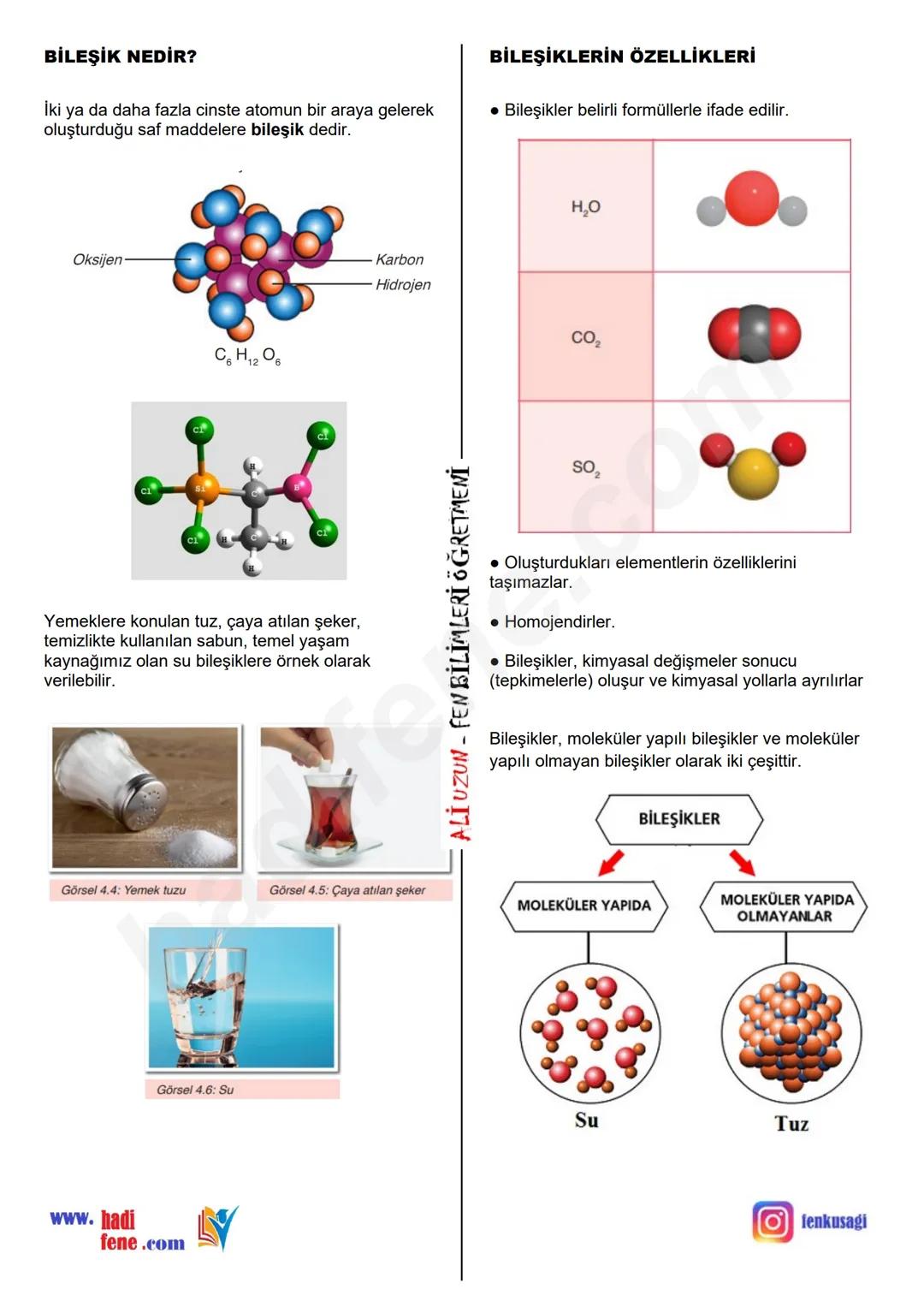 7.SINIF
4.ÜNİTE
SAF MADDELER
ALİ HOCA'YLA
HADI FENE
Saf Madde Nedir?
Maddeler, yapılarındaki atomların ve moleküllerin
çeşidine, görünüş